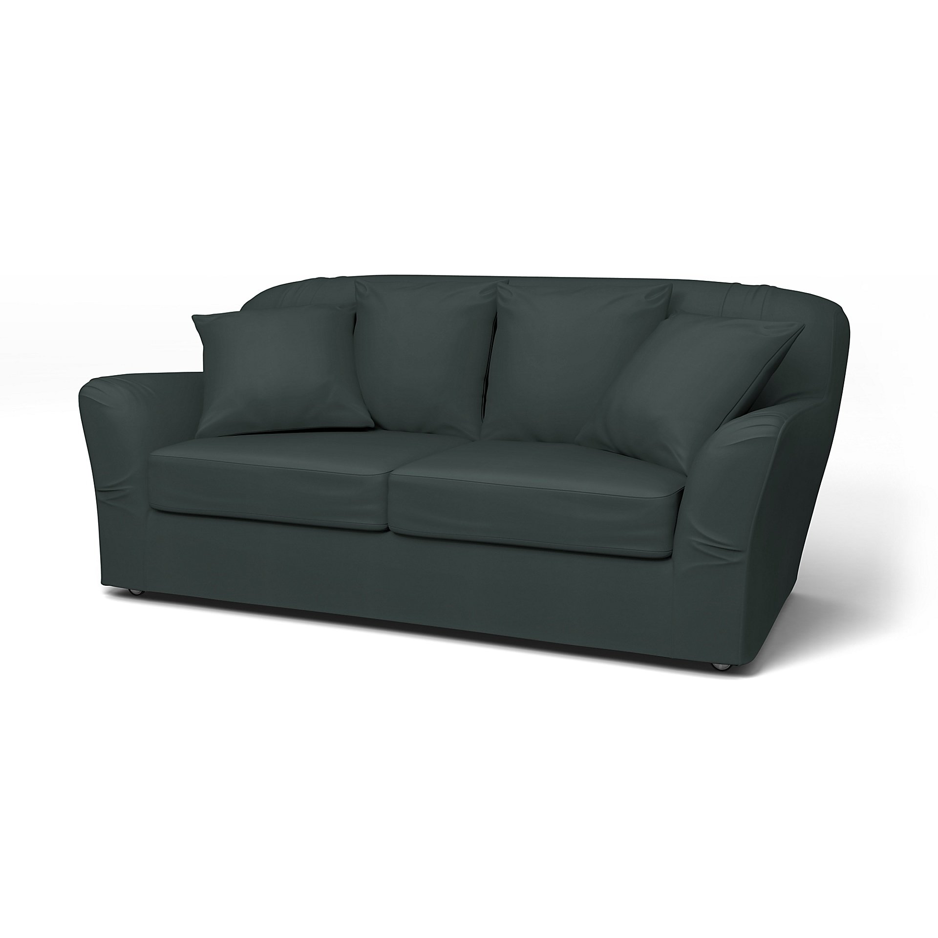 IKEA - Tomelilla 2 seater sofa, Graphite Grey, Cotton - Bemz