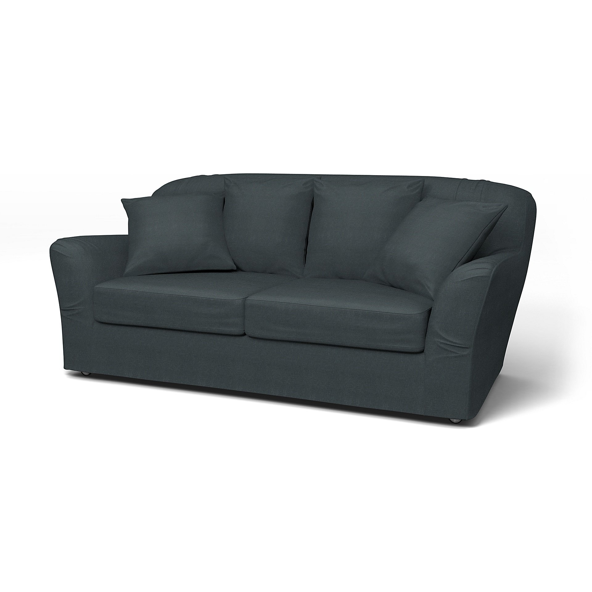 IKEA - Tomelilla 2 seater sofa, Graphite Grey, Linen - Bemz