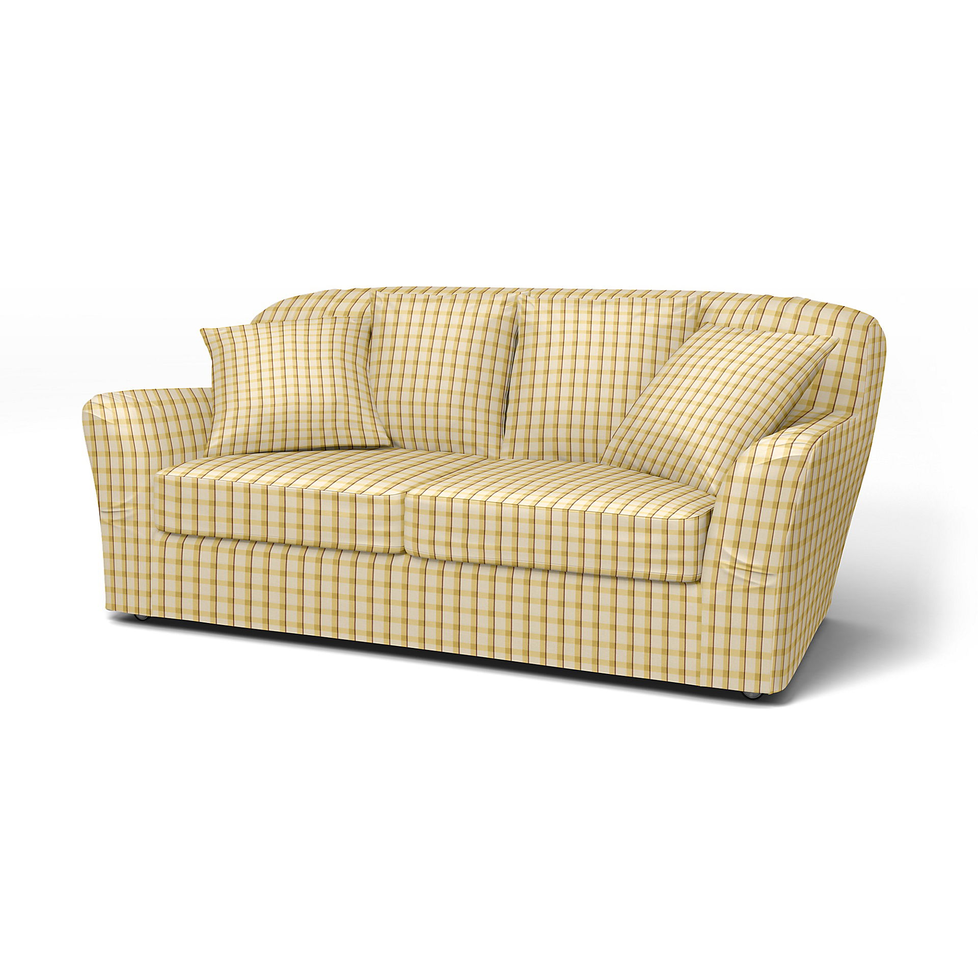 IKEA - Tomelilla 2 seater sofa, Sun Yellow, Linne - Bemz