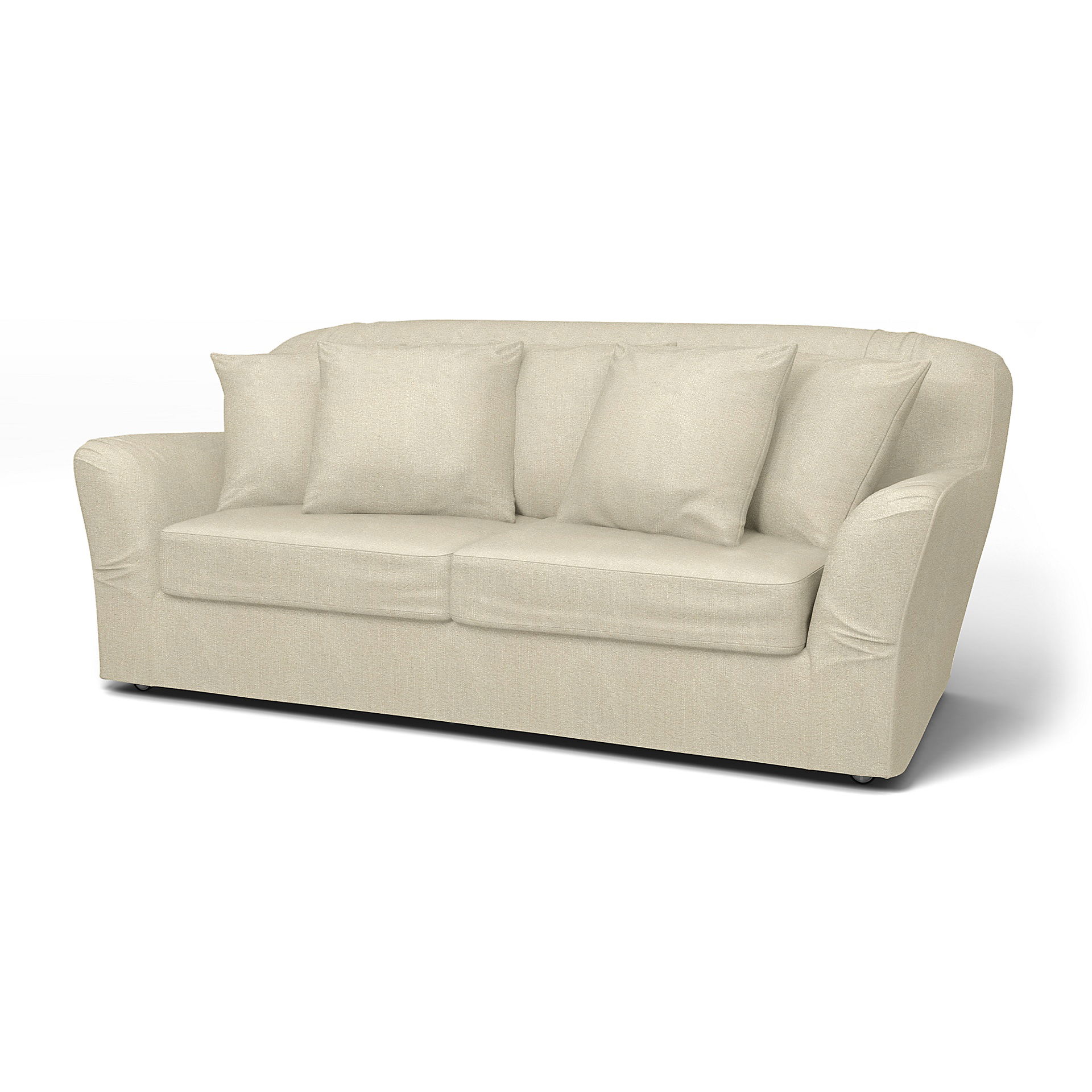 IKEA - Överdrag till Tomelilla bäddsoffa (standard modell), Cream, BOUCLÉ & TEXTUR - Bemz