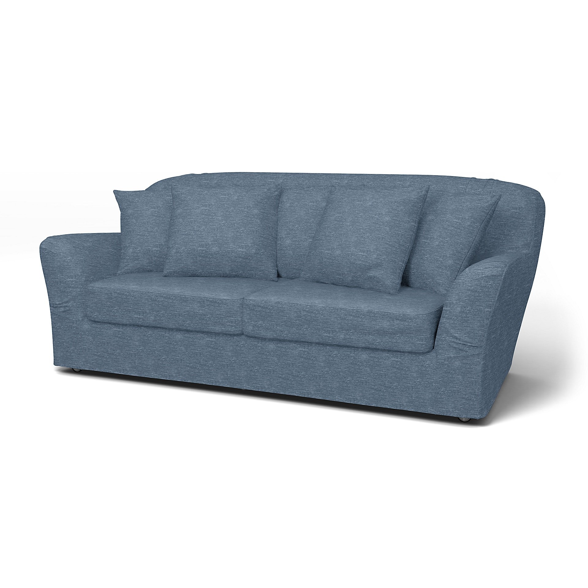 IKEA - Tomelilla sofa bed (Standard model), Mineral Blue, Velvet - Bemz