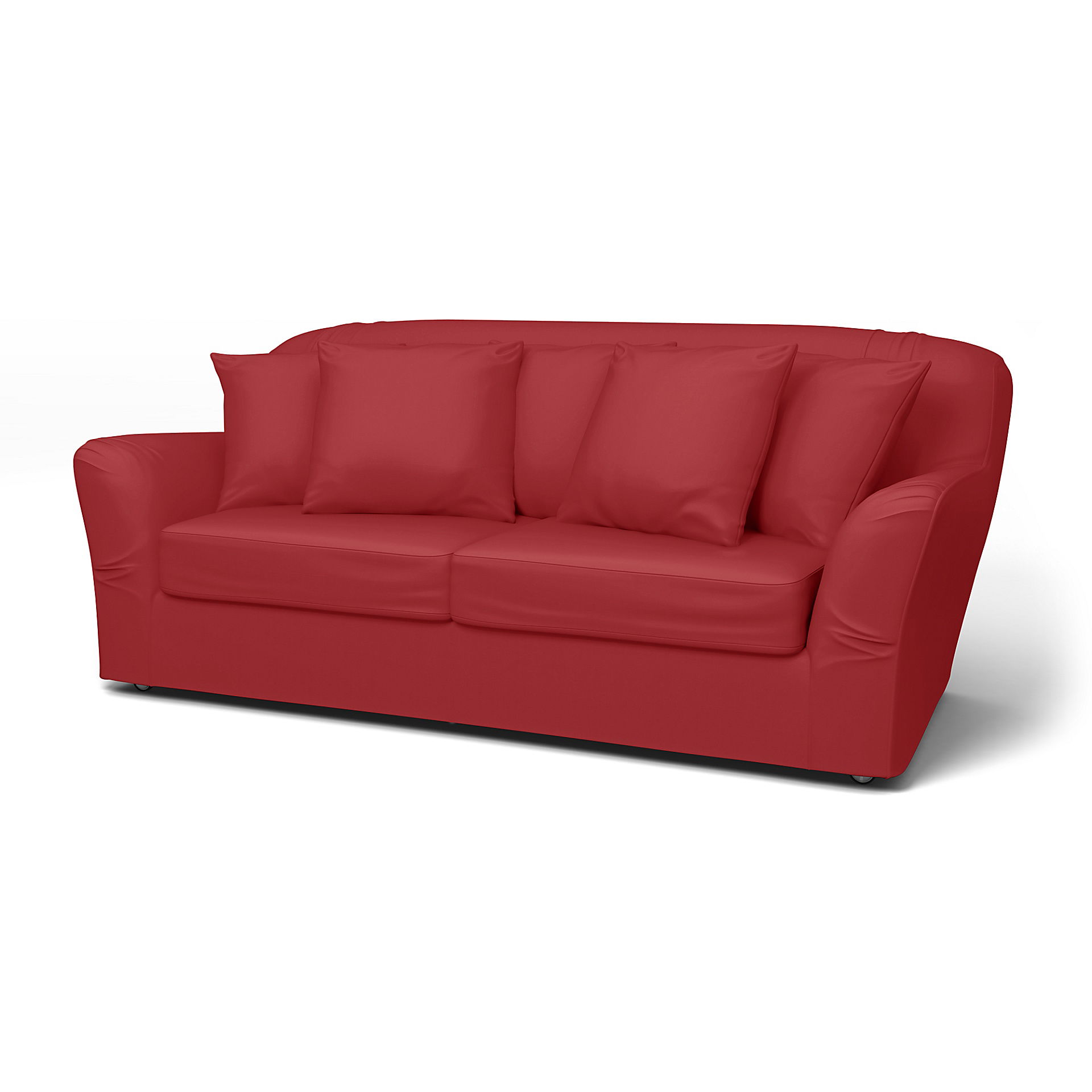 IKEA - Överdrag till Tomelilla bäddsoffa (liten modell), Scarlet Red, Bomull - Bemz