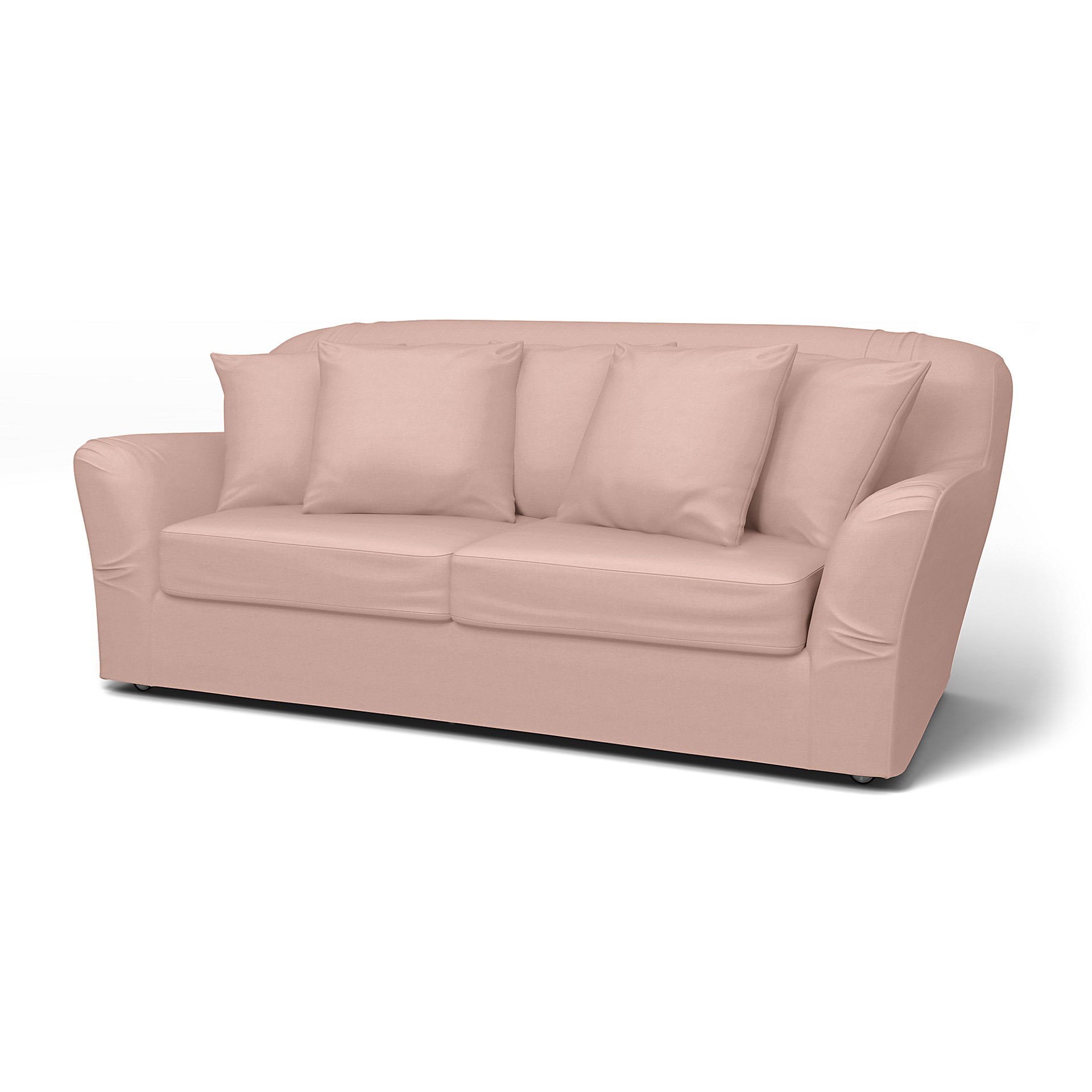 IKEA - Tomelilla Sofa Bed Cover (Small model), Blush, Linen - Bemz