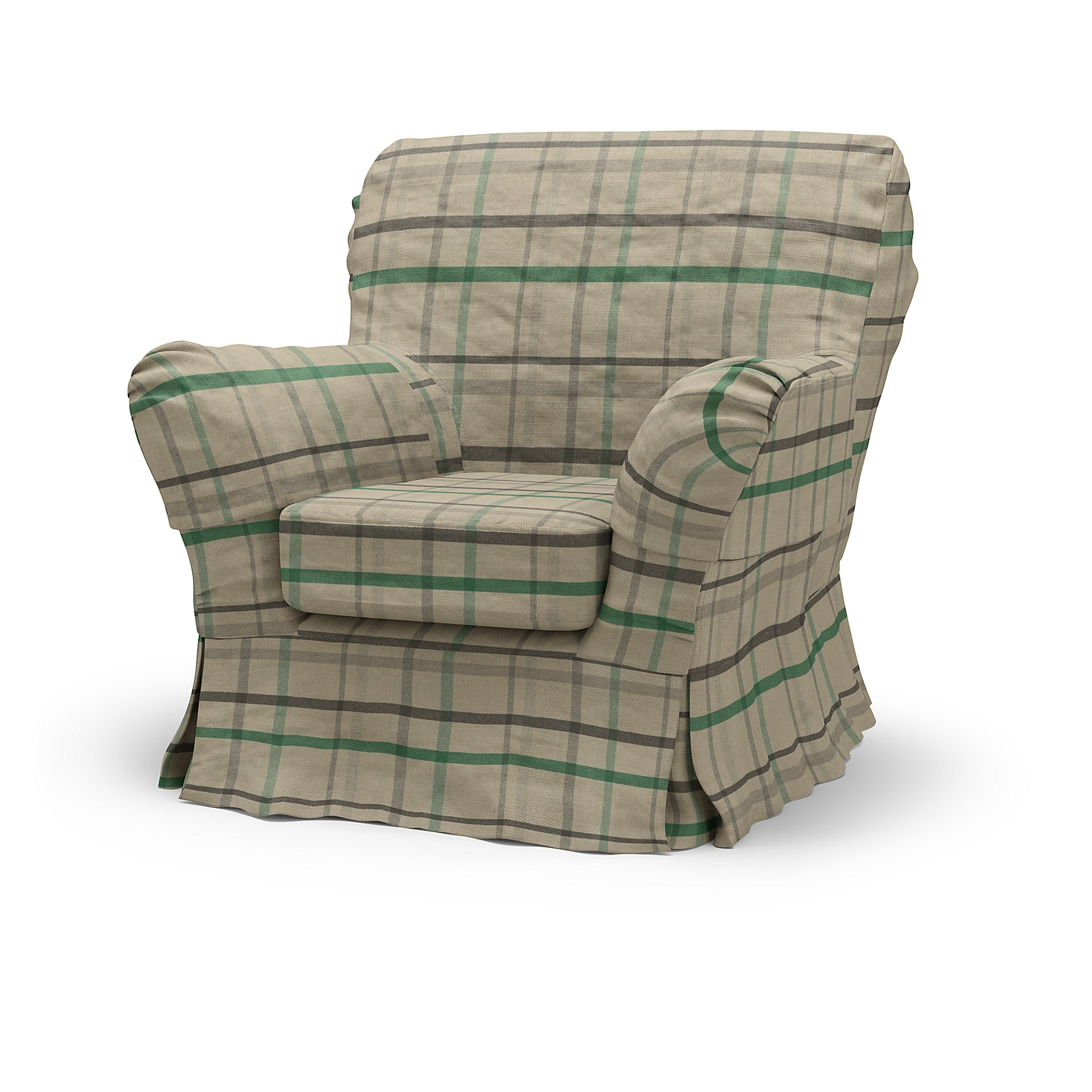 IKEA - Tomelilla High Back Armchair Cover, Forest Glade, Wool - Bemz