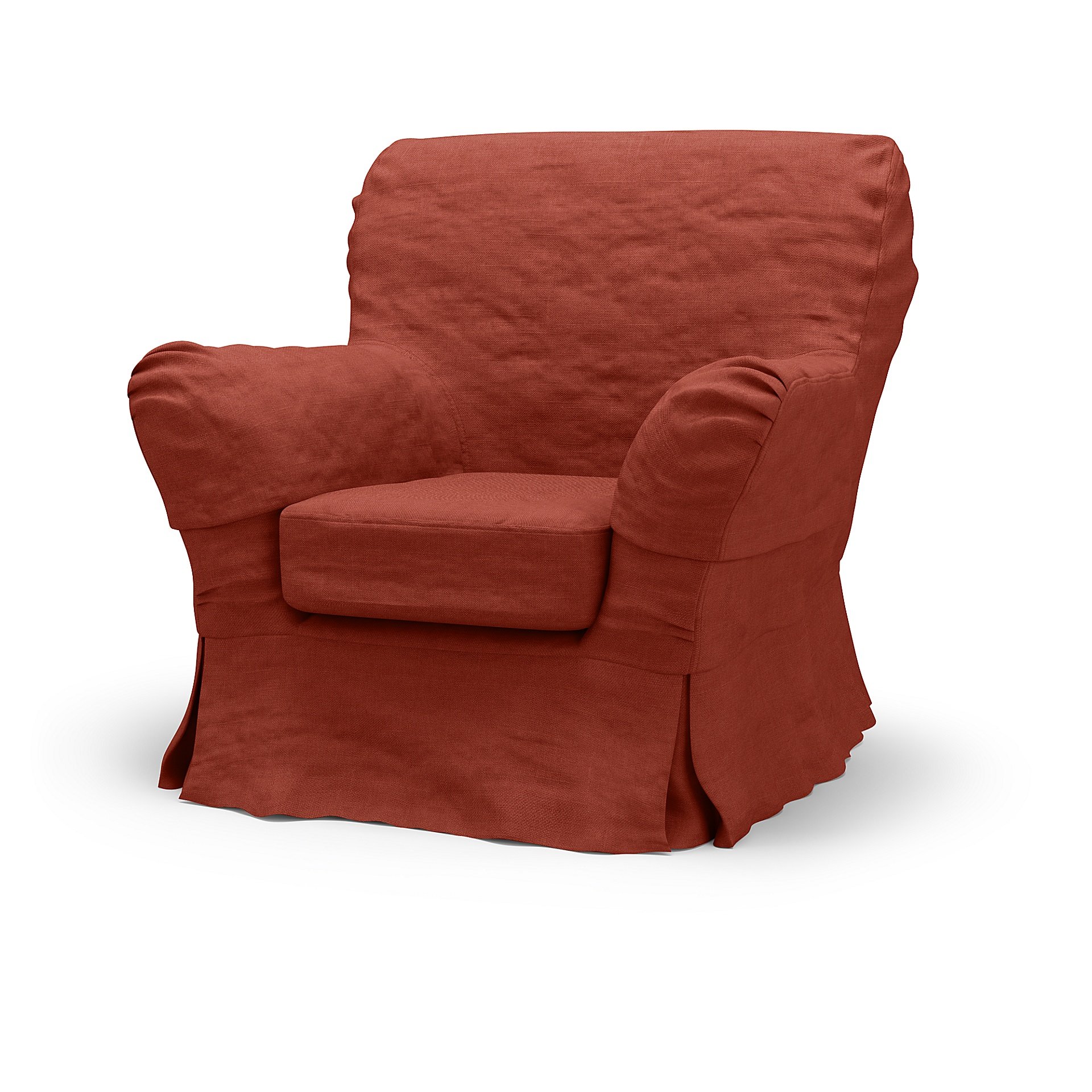 IKEA - Tomelilla High Back Armchair Cover, Cayenne, Linen - Bemz
