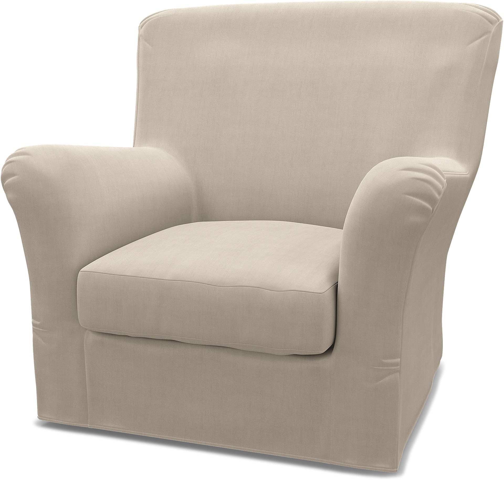IKEA - Tomelilla High Back Armchair Cover (Standard model), Parchment, Linen - Bemz