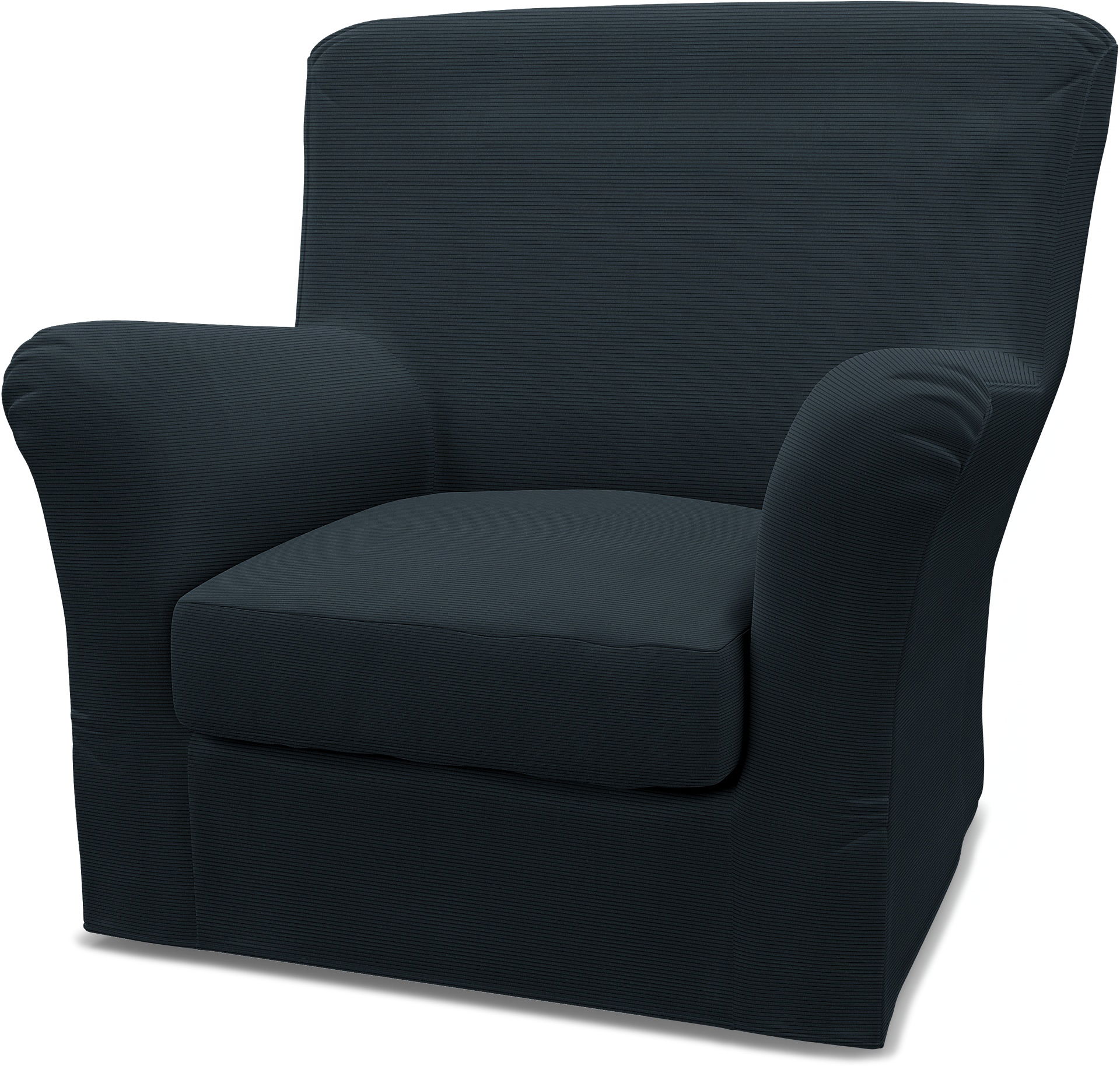 IKEA - Överdrag till Tomelilla fåtölj med hög rygg (standard modell), Orion Blue, Manchester - Bemz