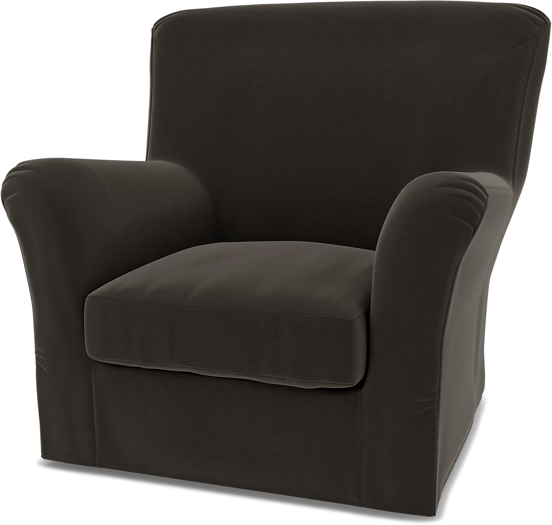 IKEA - Tomelilla High Back Armchair Cover (Standard model), Licorice, Velvet - Bemz