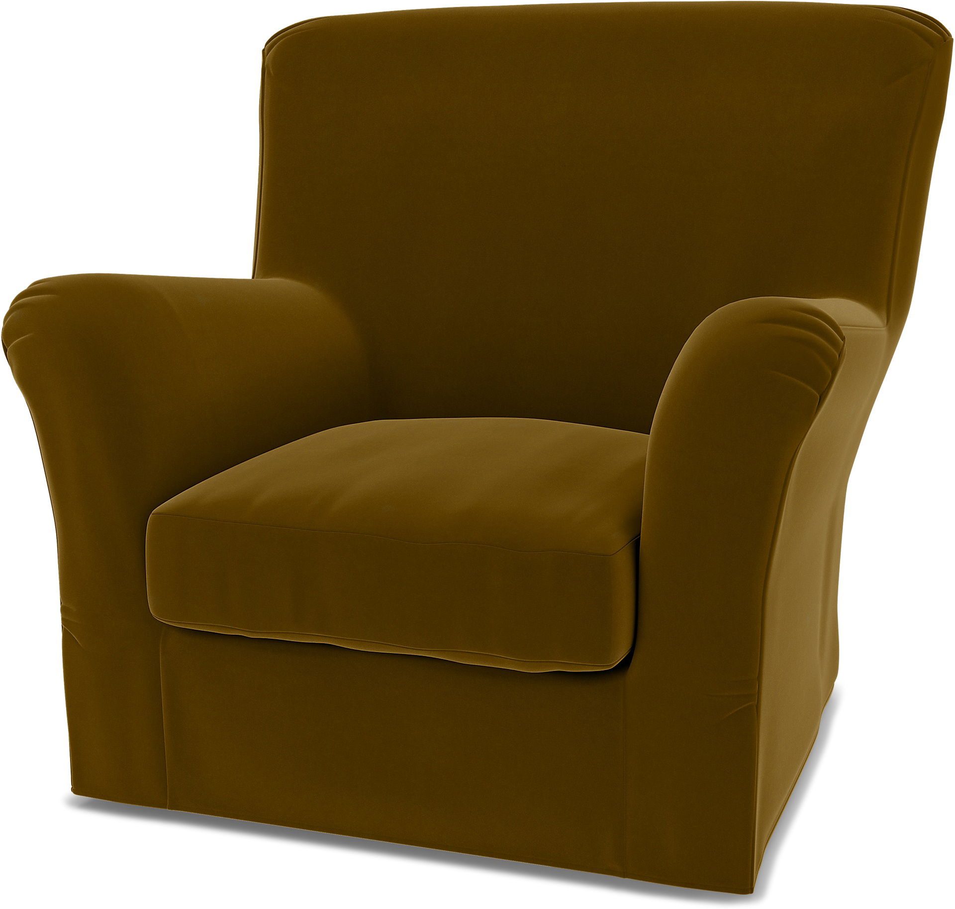 IKEA - Tomelilla High Back Armchair Cover (Standard model), Turmeric, Velvet - Bemz