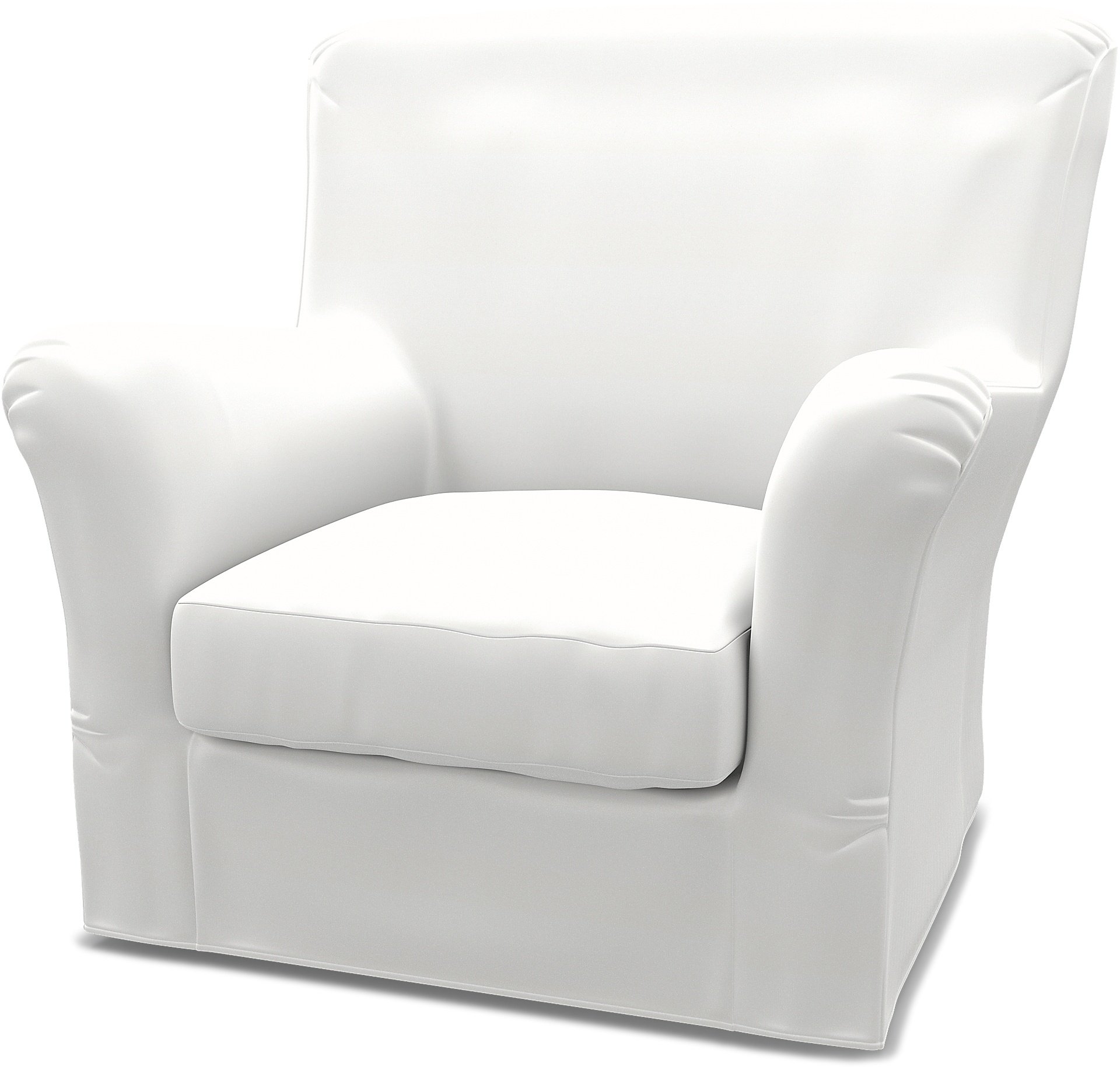 IKEA - Tomelilla High Back Armchair Cover (Standard model), Absolute White, Linen - Bemz