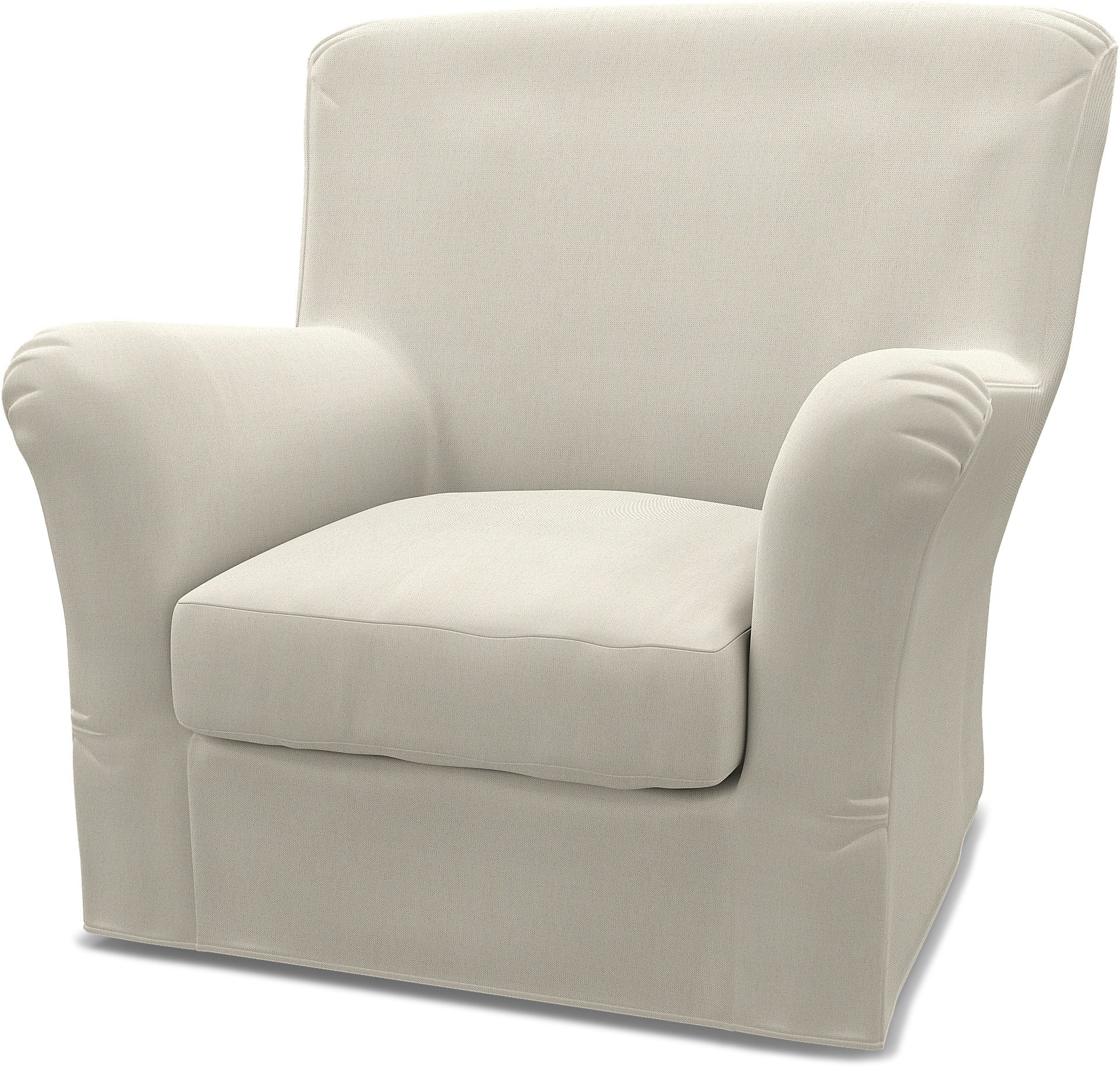 IKEA - Tomelilla High Back Armchair Cover (Standard model), Unbleached, Linen - Bemz