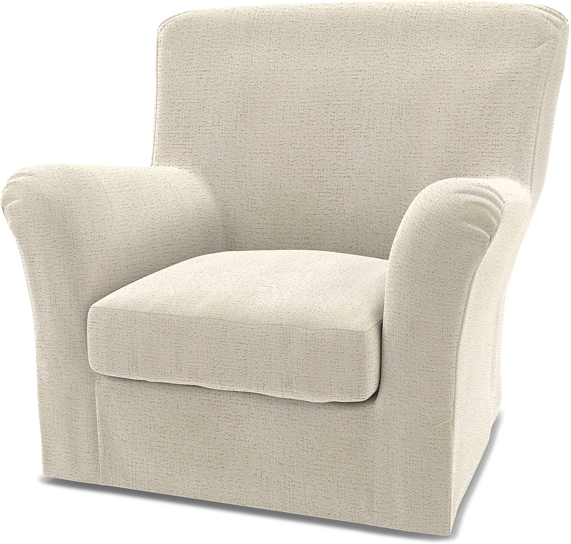 IKEA - Tomelilla High Back Armchair Cover (Standard model), Ecru, Boucle & Texture - Bemz