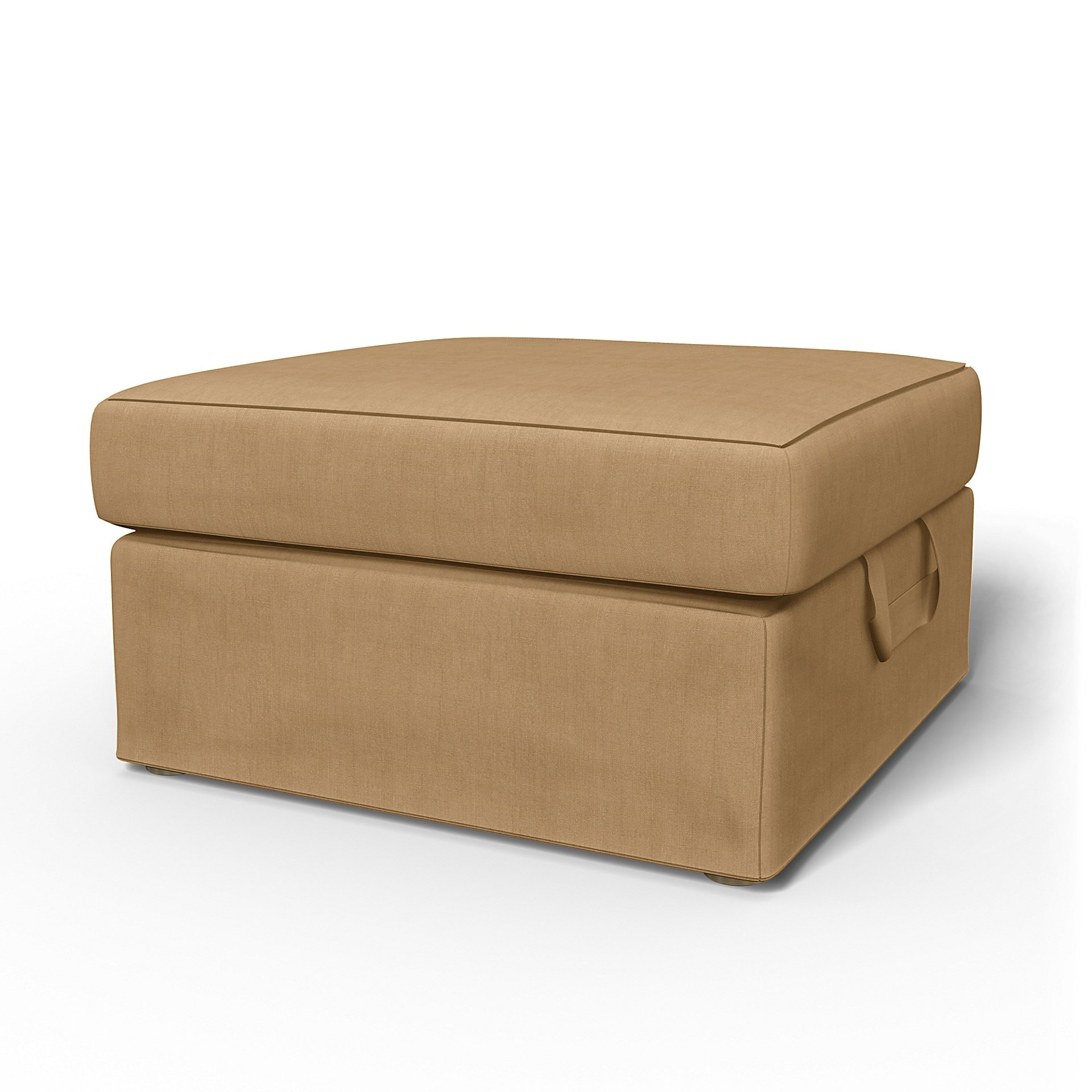 IKEA - Tomelilla Foto Footstool Cover, Hemp, Linen - Bemz