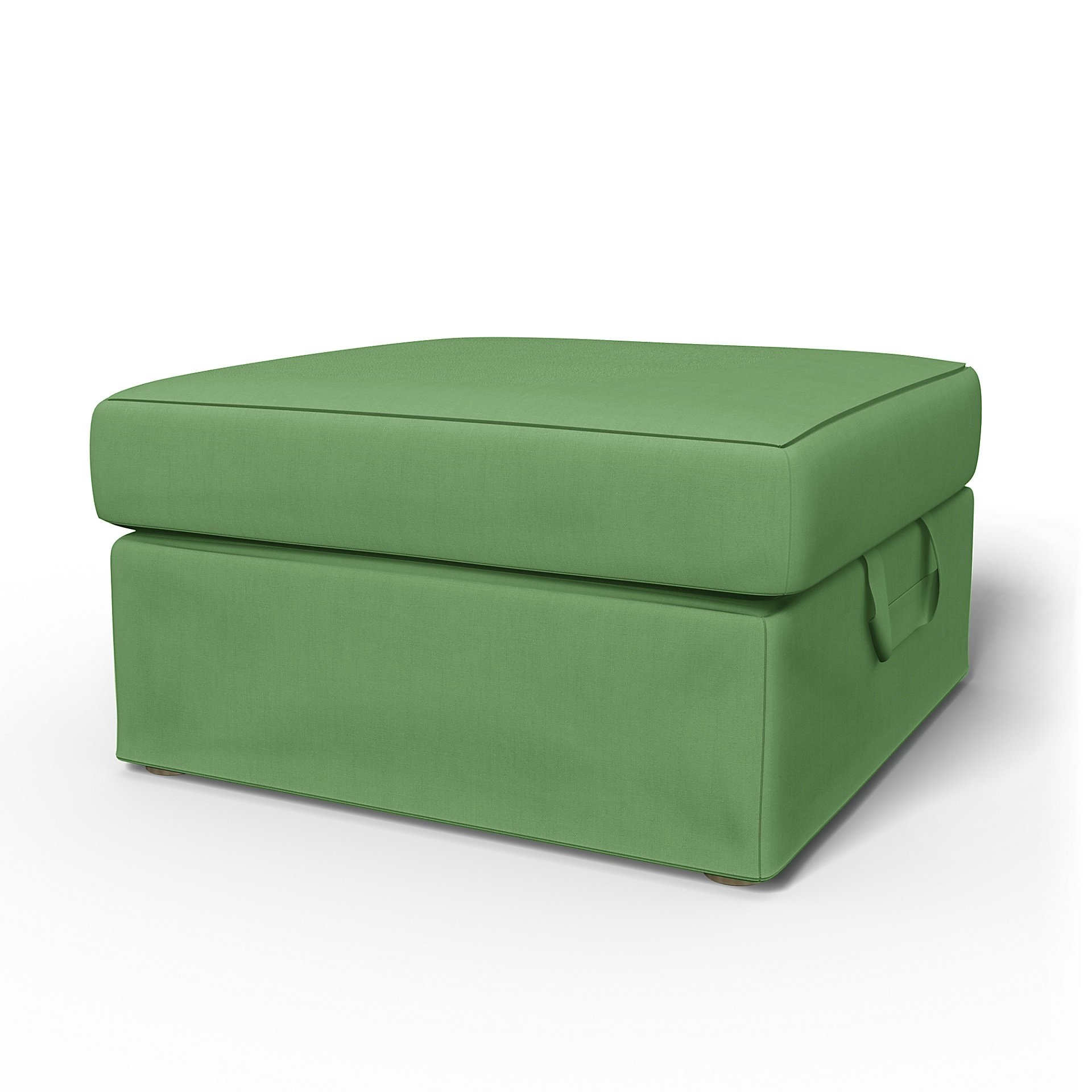 IKEA - Tomelilla Foto Footstool Cover, Apple Green, Linen - Bemz