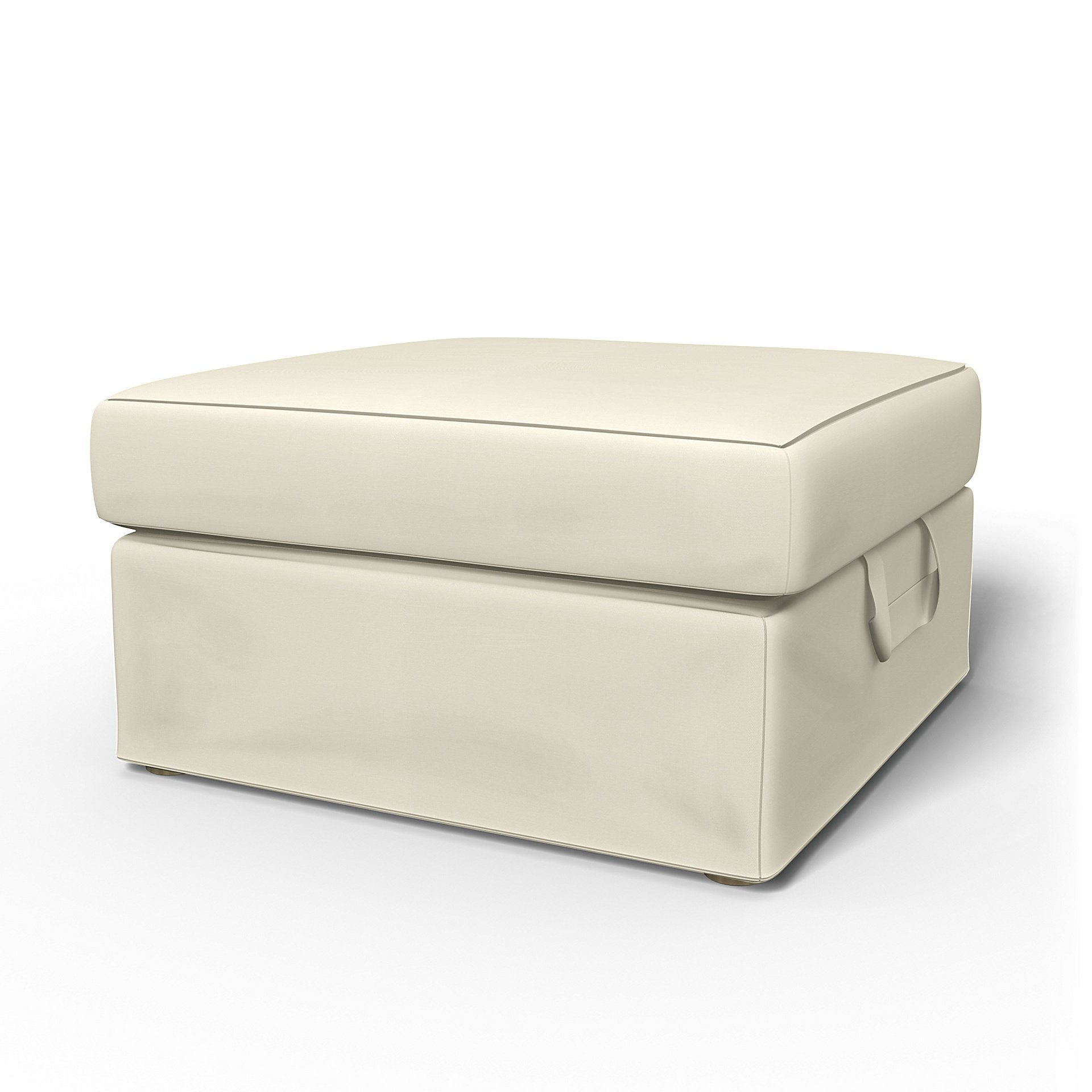IKEA - Tomelilla Foto Footstool Cover, Tofu, Cotton - Bemz