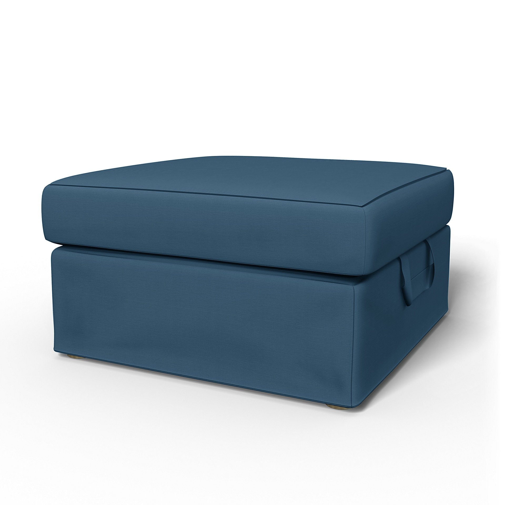 IKEA - Tomelilla Foto Footstool Cover, Real Teal, Cotton - Bemz