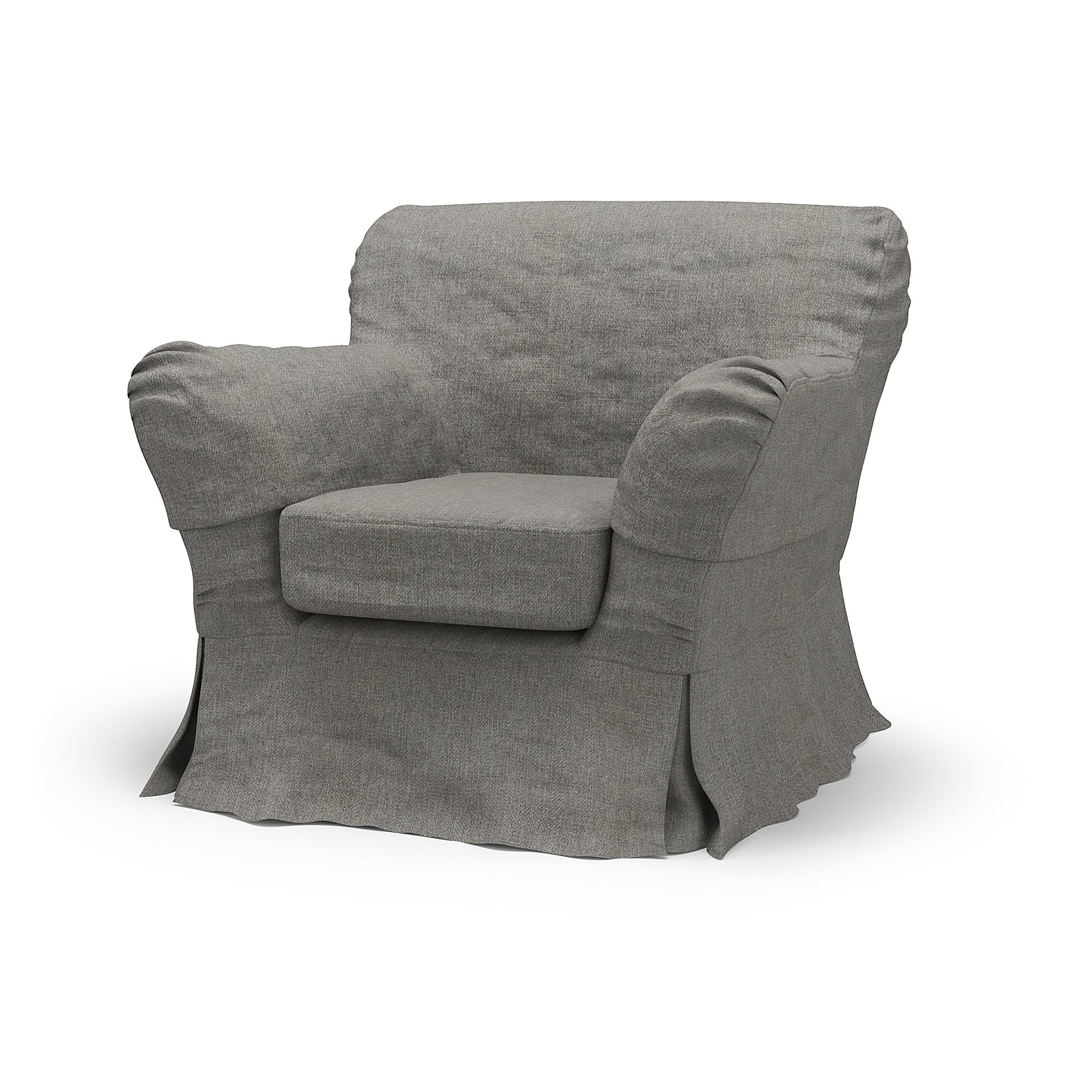 IKEA - Tomelilla Low Back Armchair Cover (Large), Taupe, Boucle & Texture - Bemz
