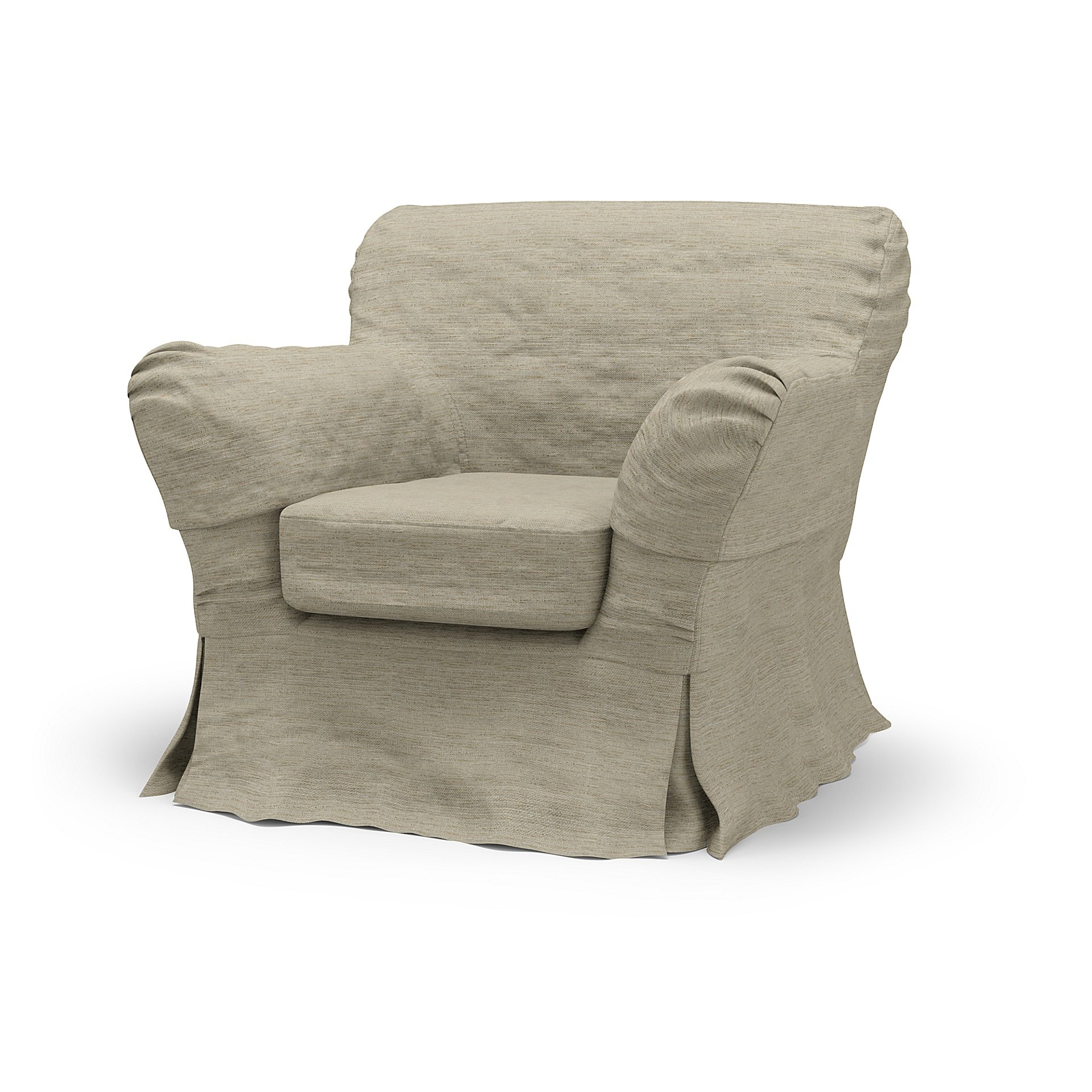 IKEA - Tomelilla Low Back Armchair Cover (Large), Light Sand, Boucle & Texture - Bemz