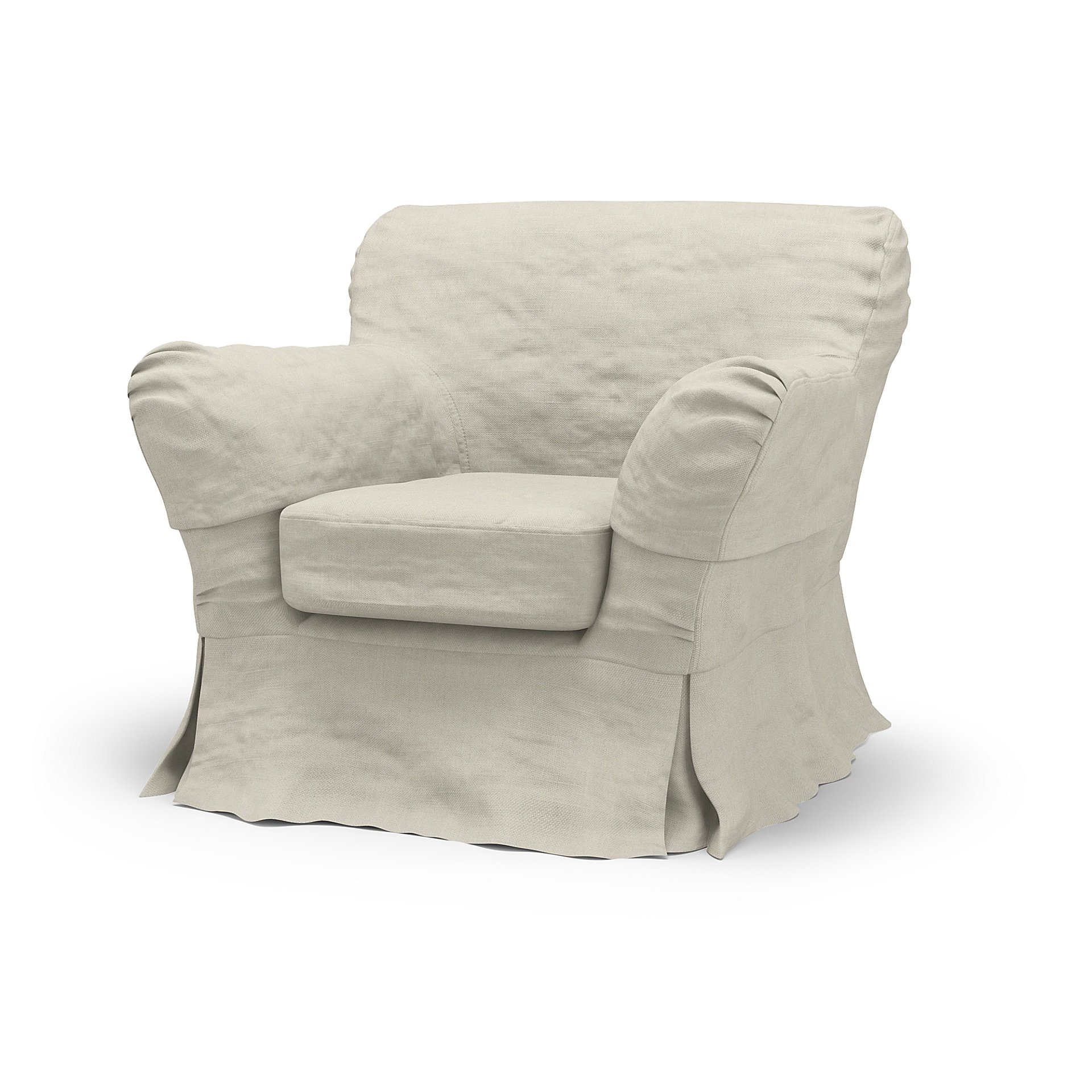 IKEA - Tomelilla Low Back Armchair Cover (Large), Unbleached, Linen - Bemz