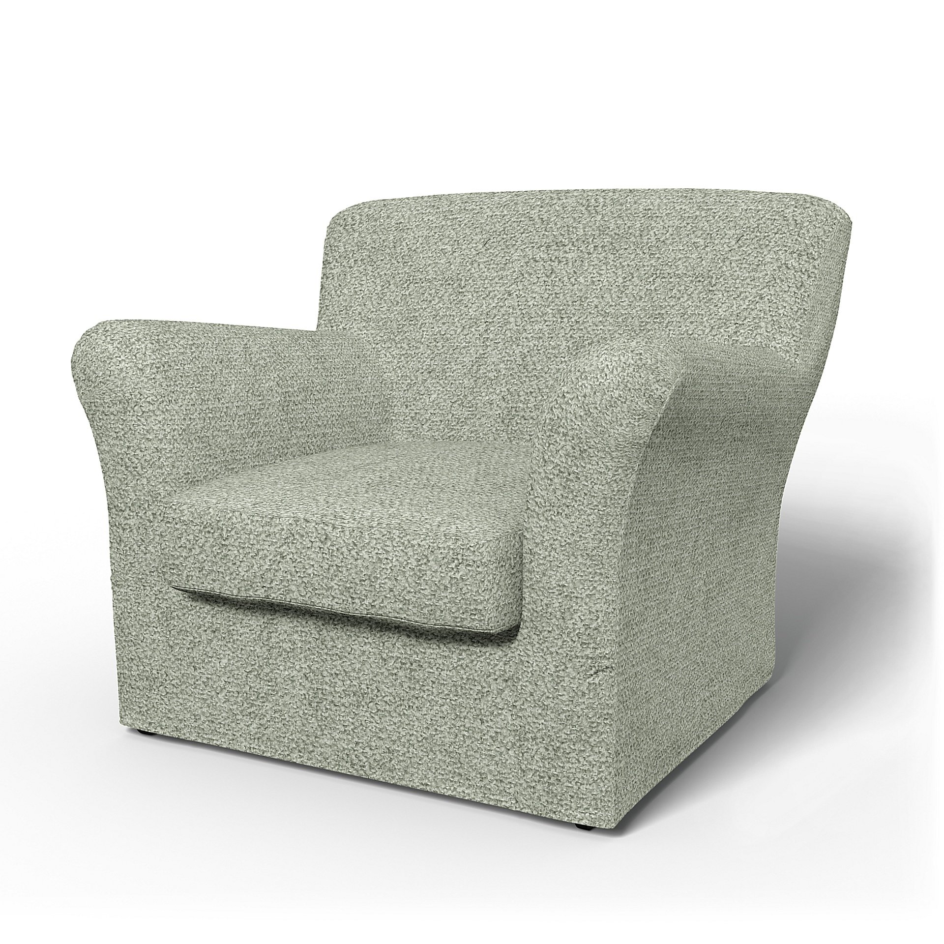 IKEA - Tomelilla Low Back Armchair Cover (Standard model), Pistachio, Boucle & Texture - Bemz