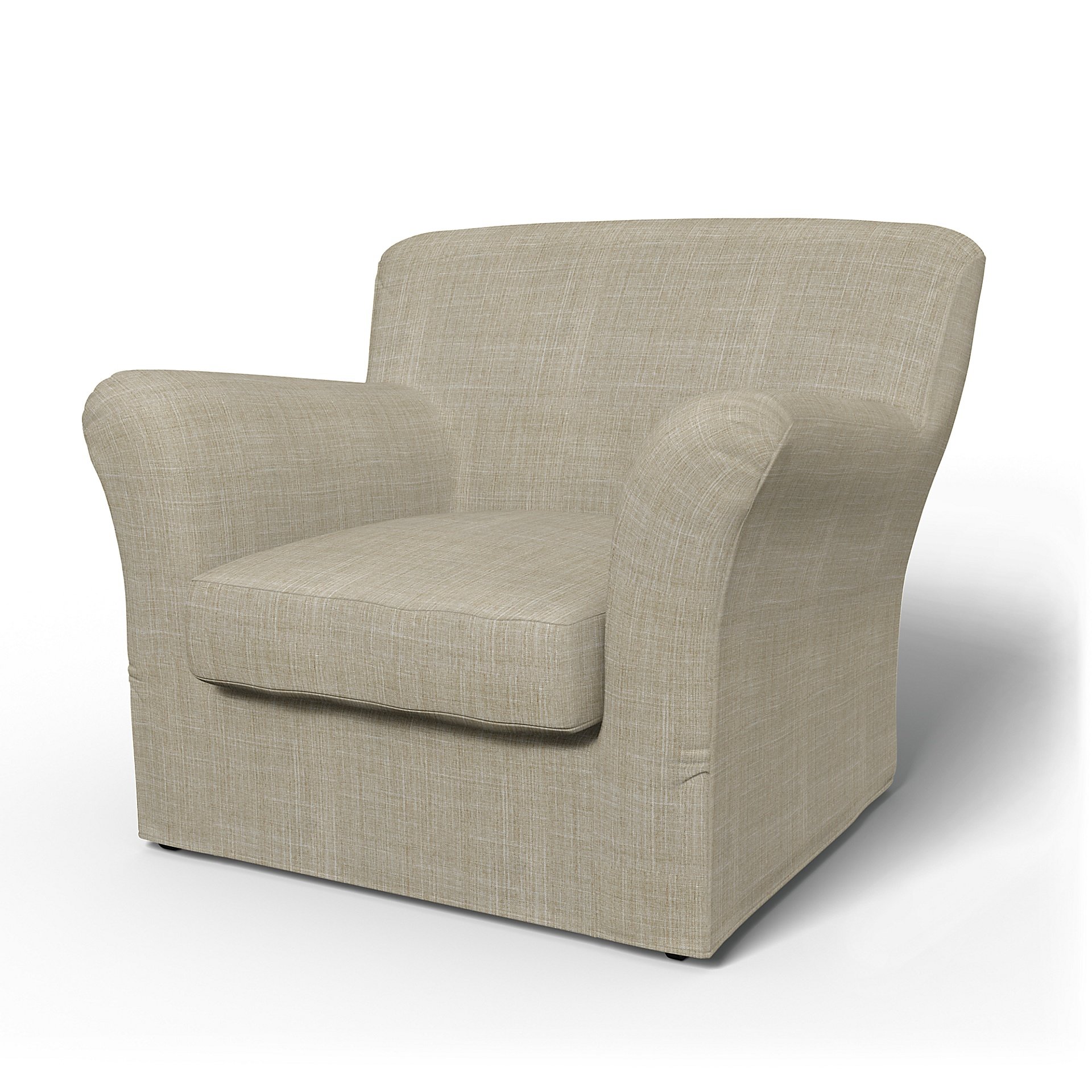 IKEA - Tomelilla Low Back Armchair Cover (Standard model), Sand Beige, Boucle & Texture - Bemz