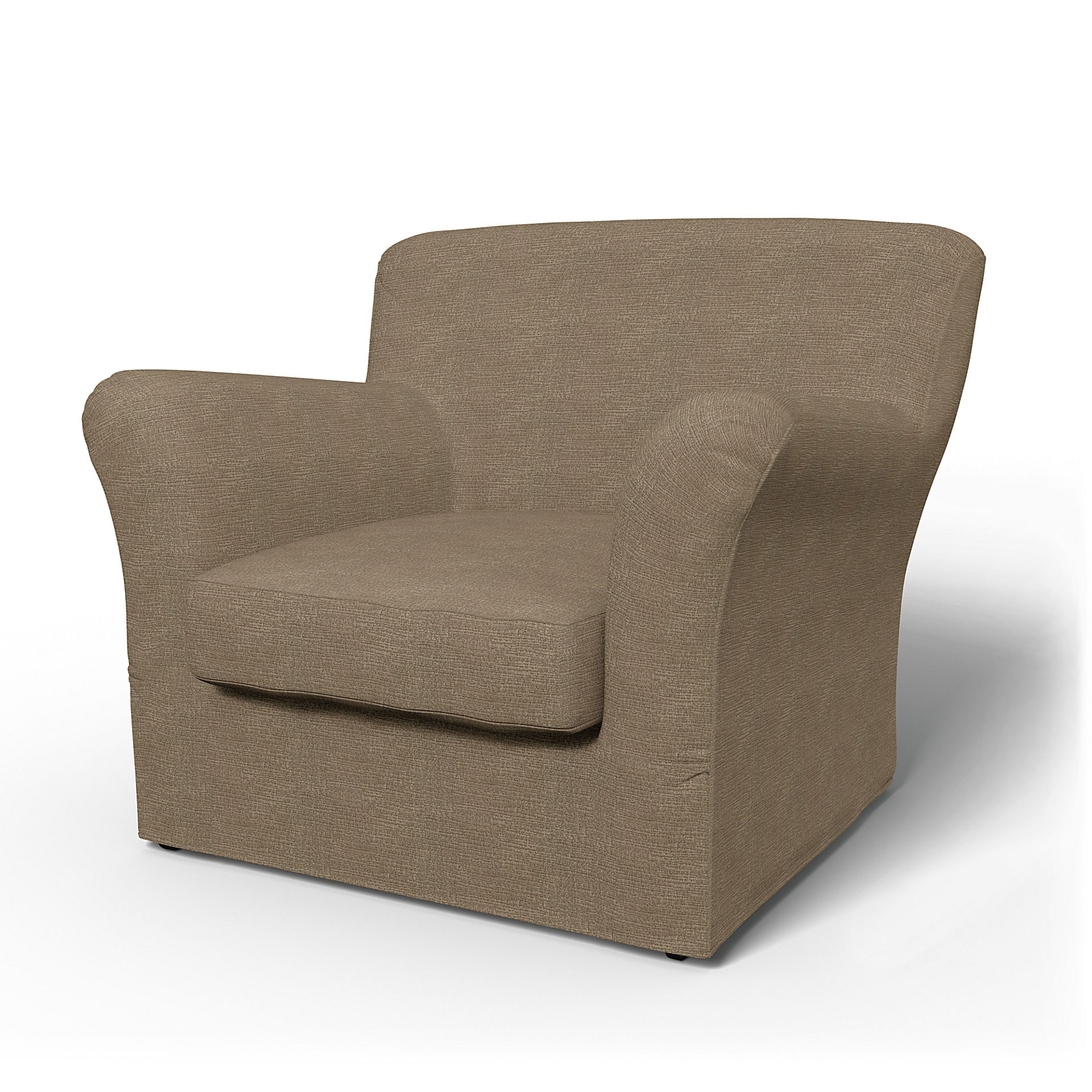 IKEA - Tomelilla Low Back Armchair Cover (Standard model), Camel, Bouclé & Texture - Bemz