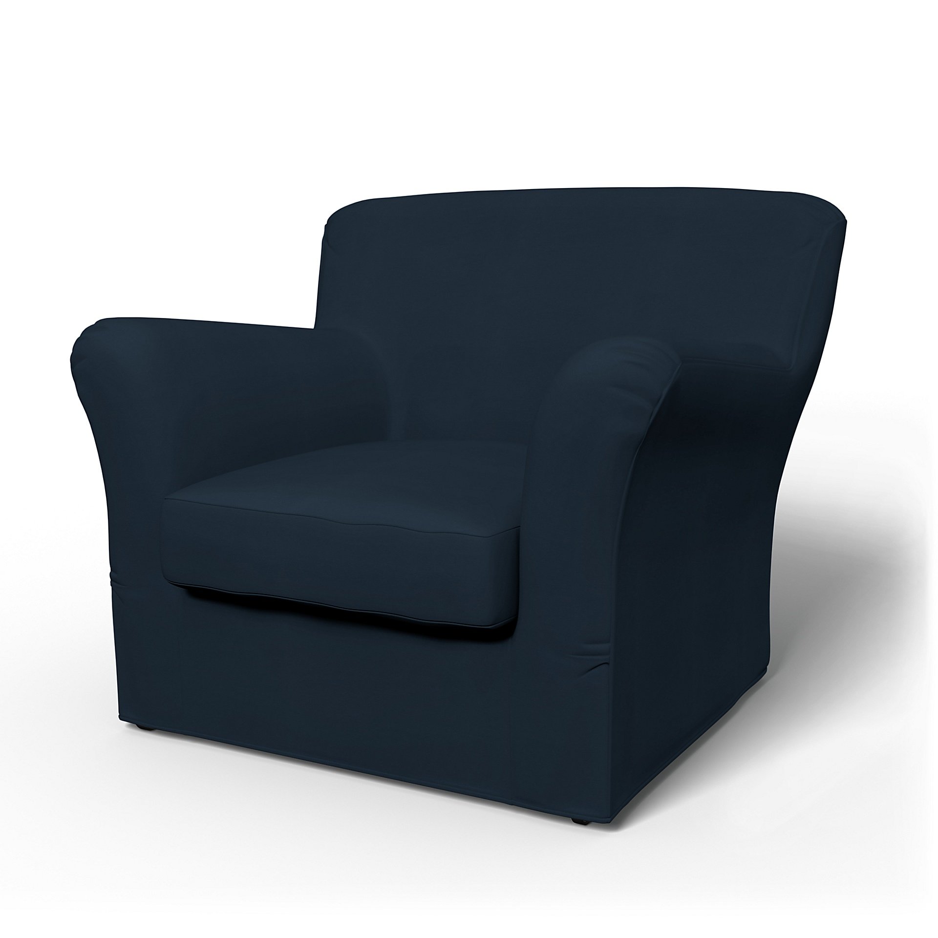IKEA - Tomelilla Low Back Armchair Cover (Standard model), Navy Blue, Cotton - Bemz