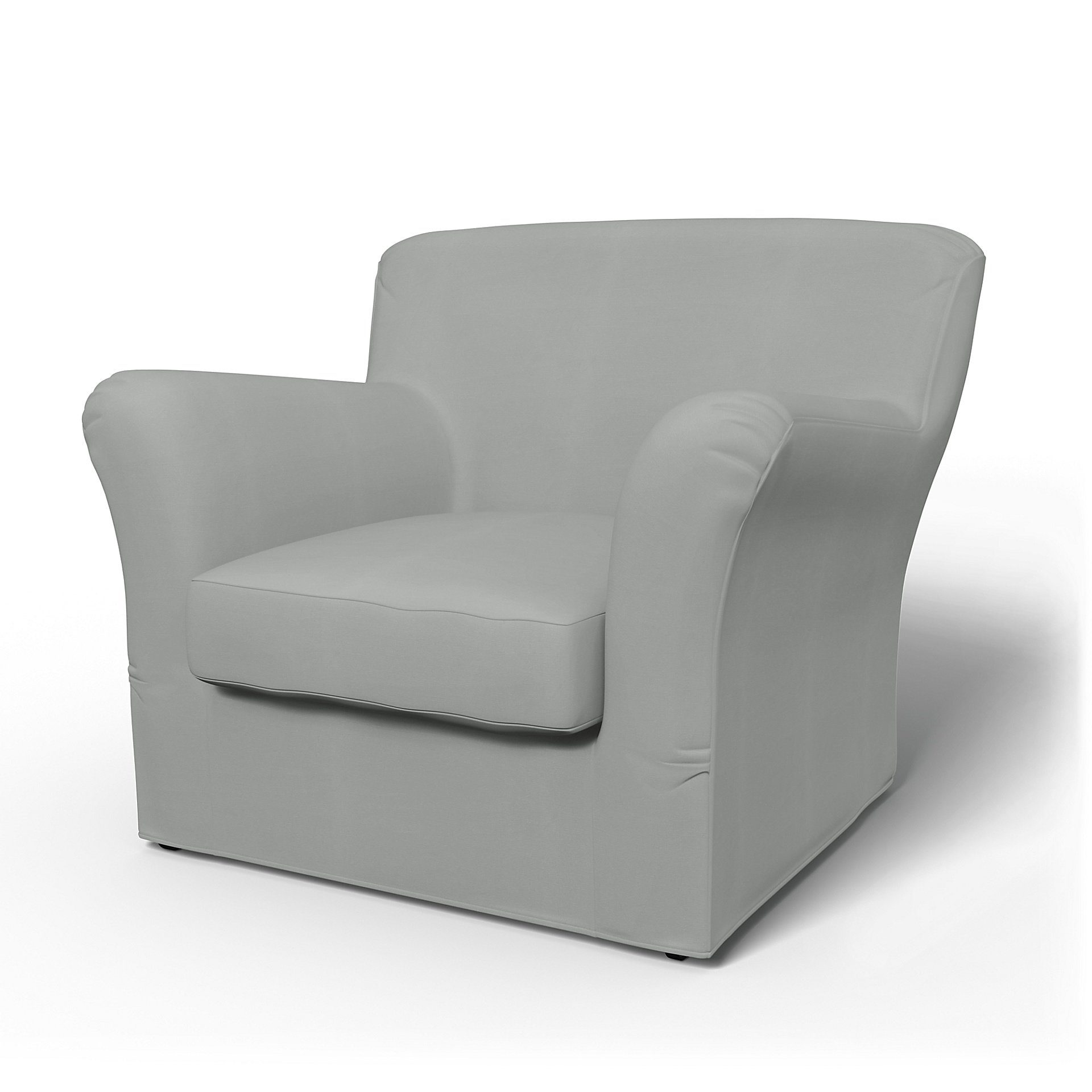 IKEA - Tomelilla Low Back Armchair Cover (Standard model), Silver Grey, Cotton - Bemz