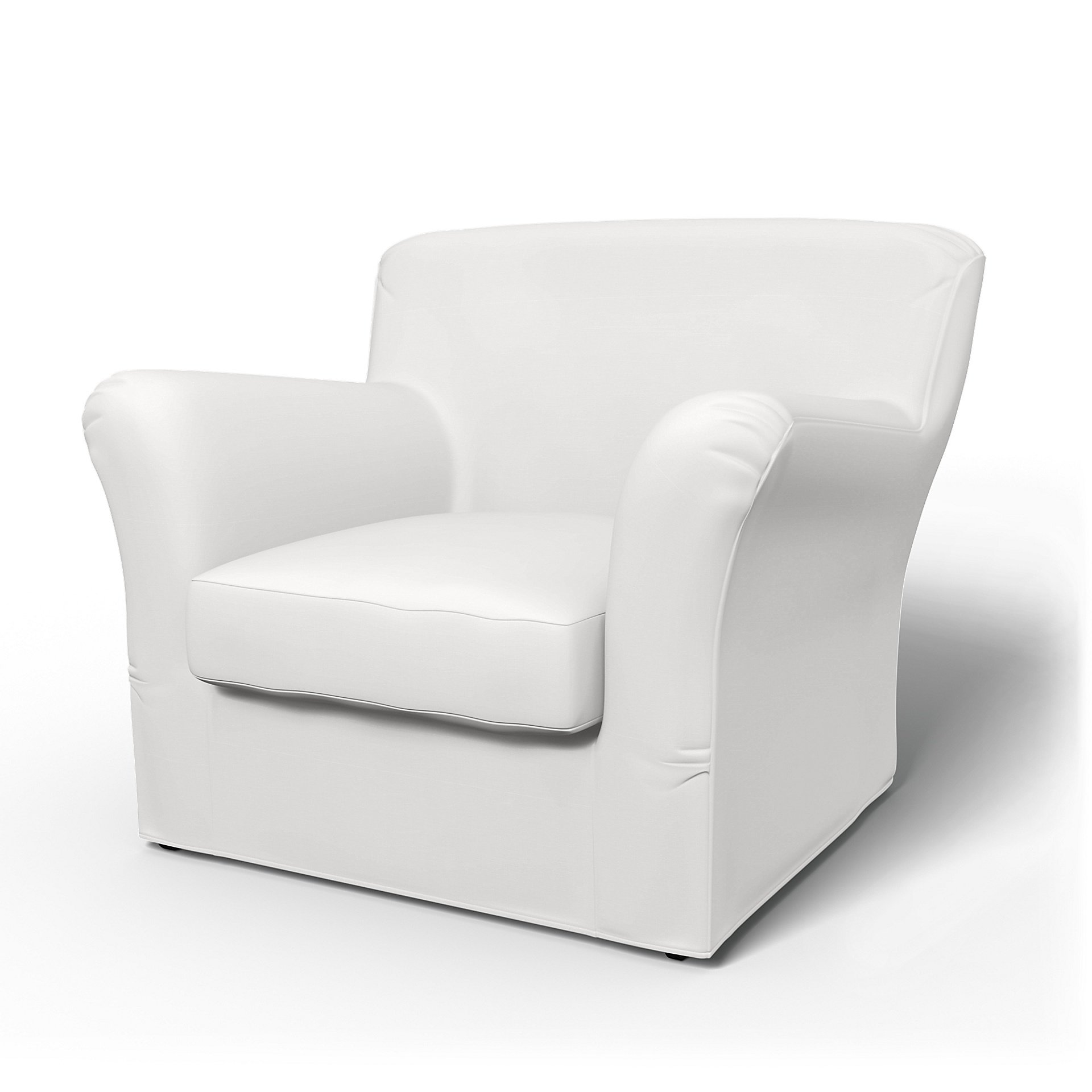 IKEA - Tomelilla Low Back Armchair Cover (Standard model), Absolute White, Cotton - Bemz