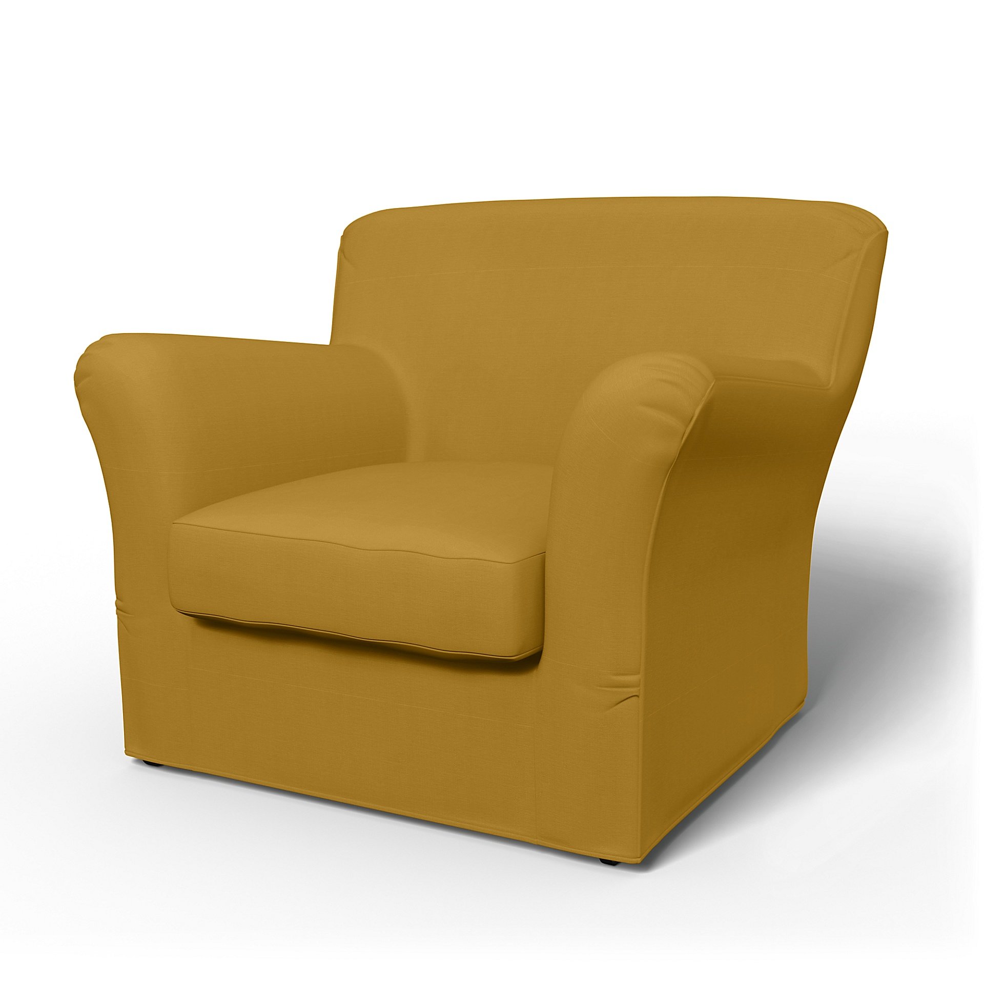 IKEA - Tomelilla Low Back Armchair Cover (Standard model), Honey Mustard, Cotton - Bemz