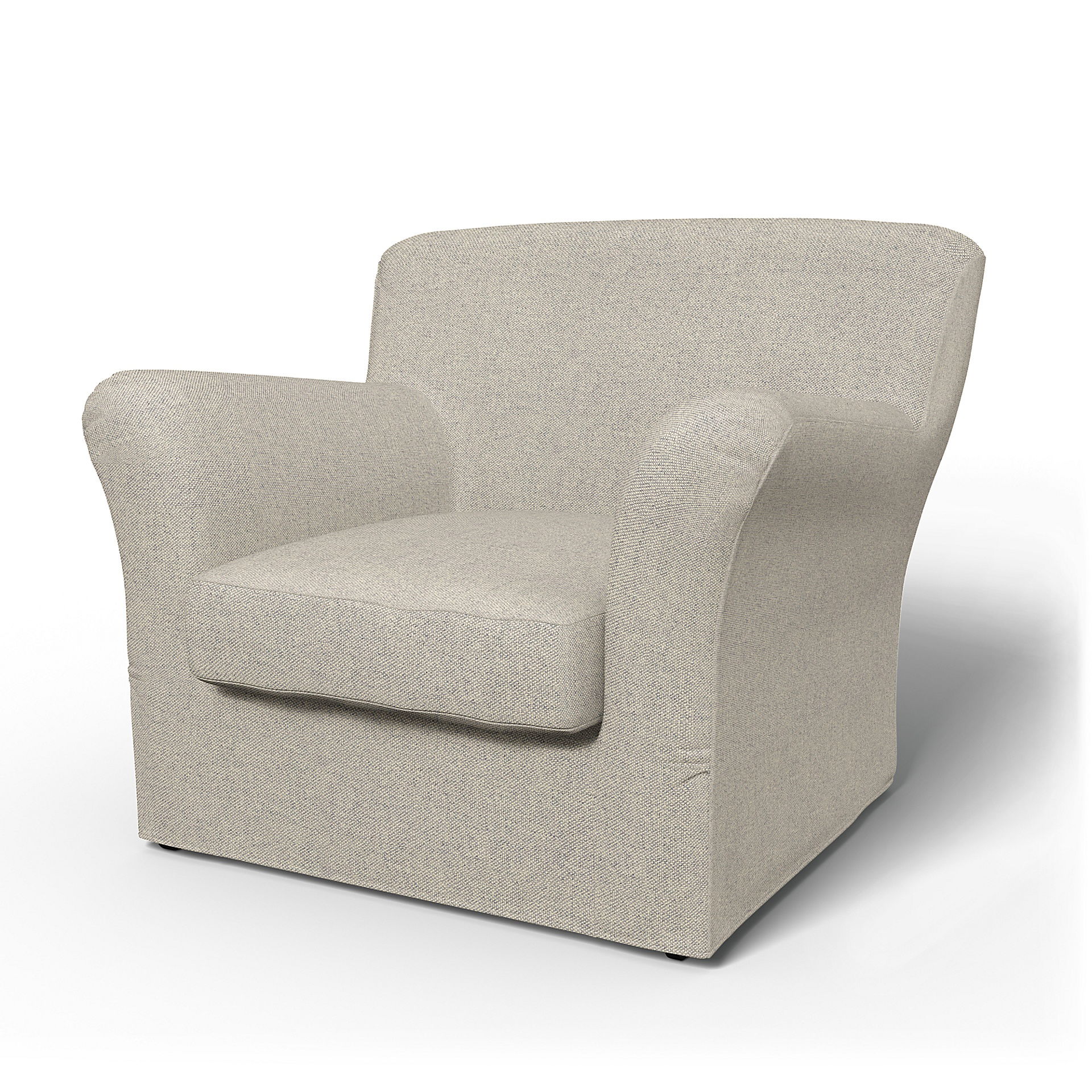IKEA - Tomelilla Low Back Armchair Cover (Standard model), Silver Grey, Cotton - Bemz