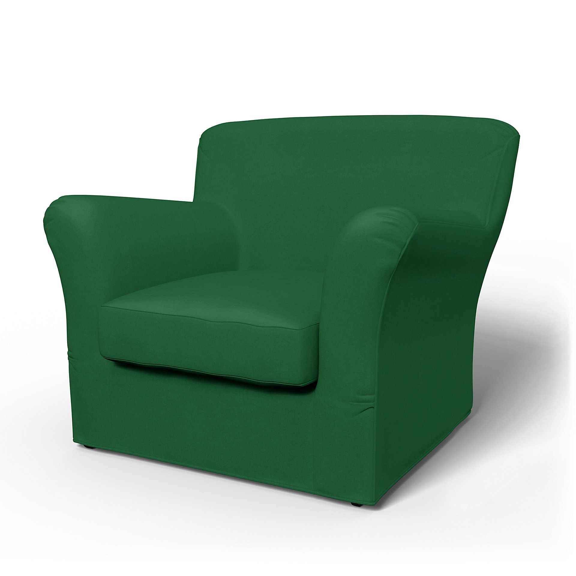 IKEA - Tomelilla Low Back Armchair Cover (Standard model), Abundant Green, Velvet - Bemz