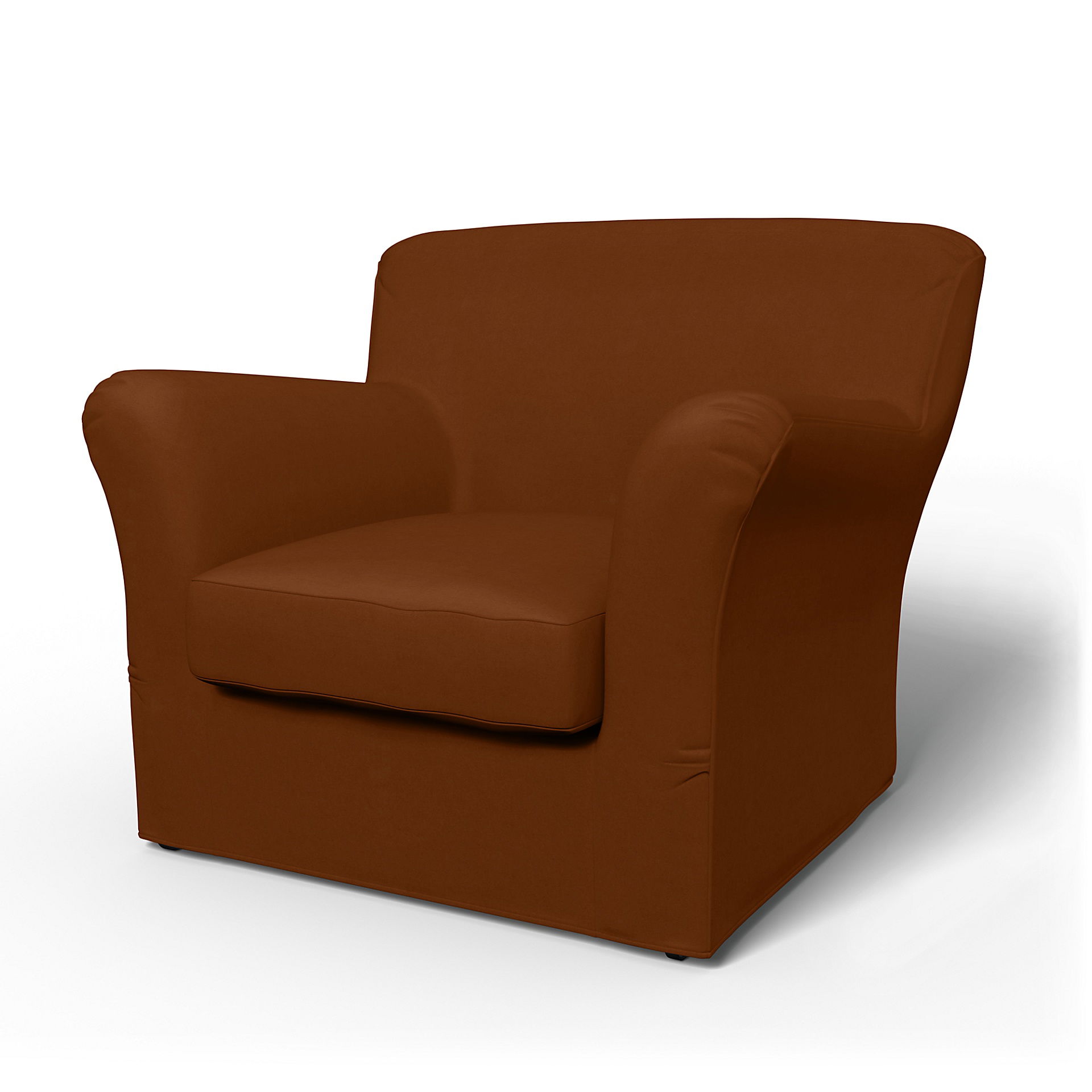 IKEA - Tomelilla Low Back Armchair Cover (Standard model), Cinnamon, Velvet - Bemz