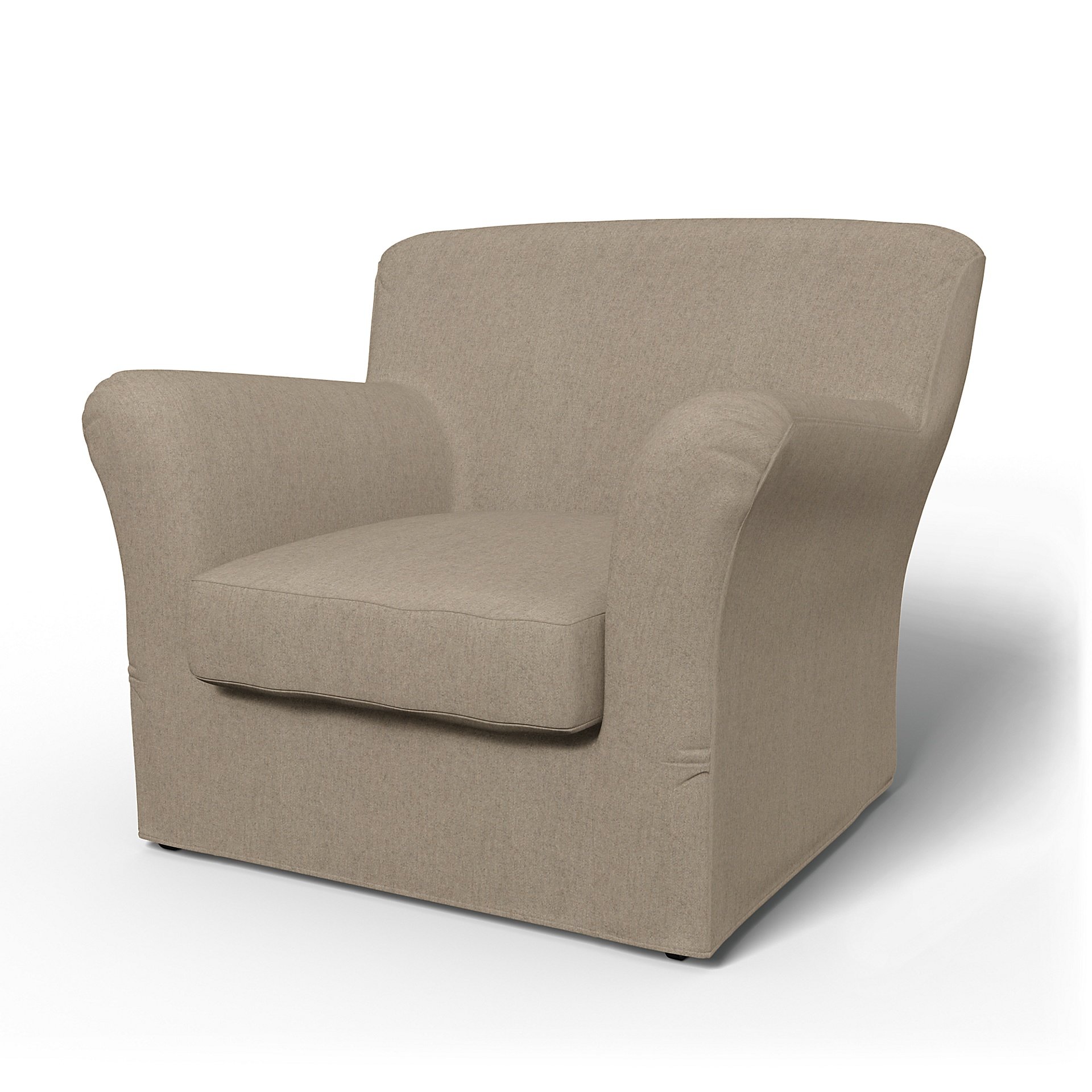 IKEA - Tomelilla Low Back Armchair Cover (Standard model), Birch, Wool - Bemz