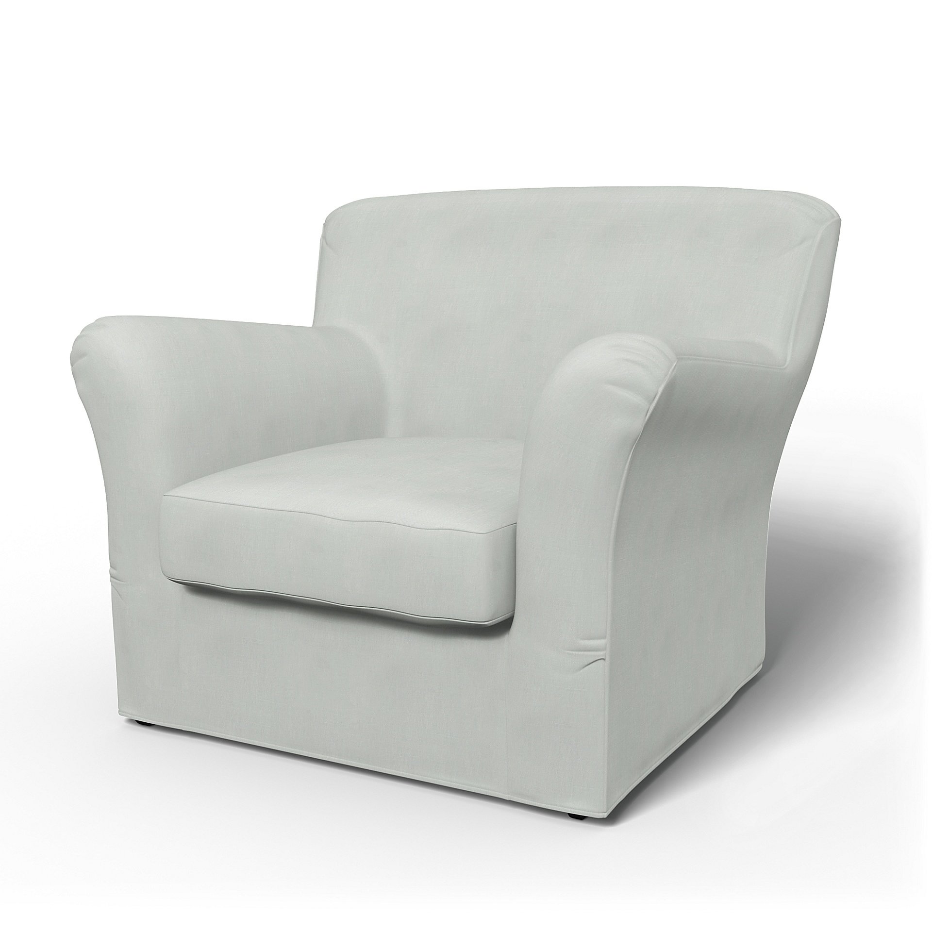 IKEA - Tomelilla Low Back Armchair Cover (Standard model), Silver Grey, Linen - Bemz