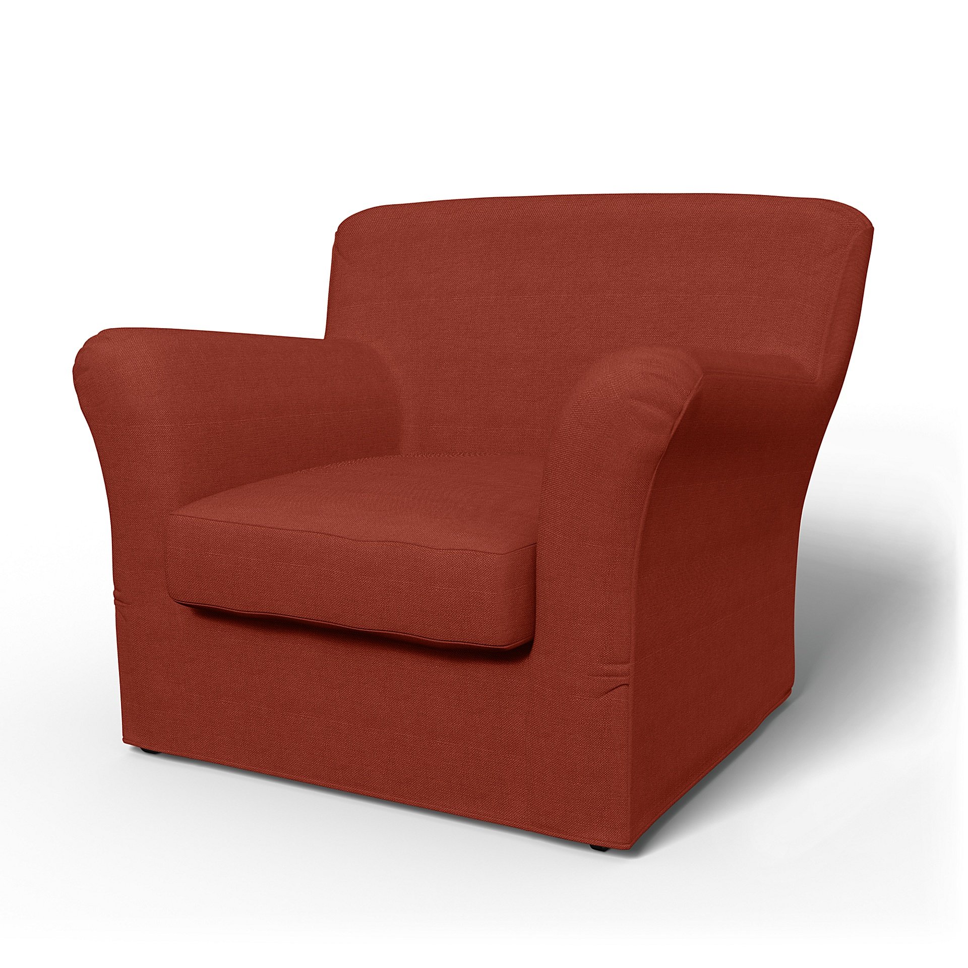 IKEA - Tomelilla Low Back Armchair Cover (Standard model), Cayenne, Linen - Bemz