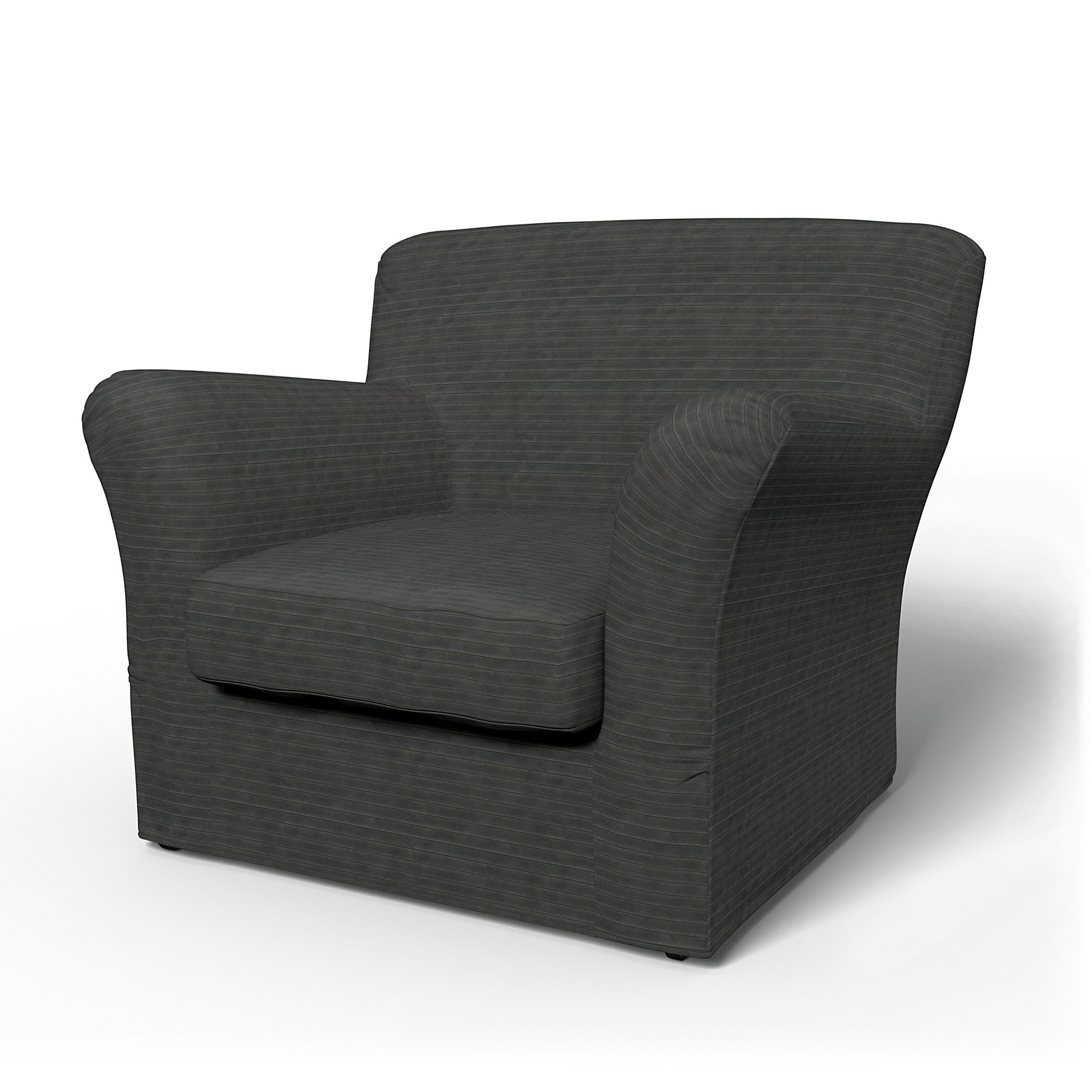 IKEA - Tomelilla Low Back Armchair Cover (Small), Licorice, Corduroy - Bemz