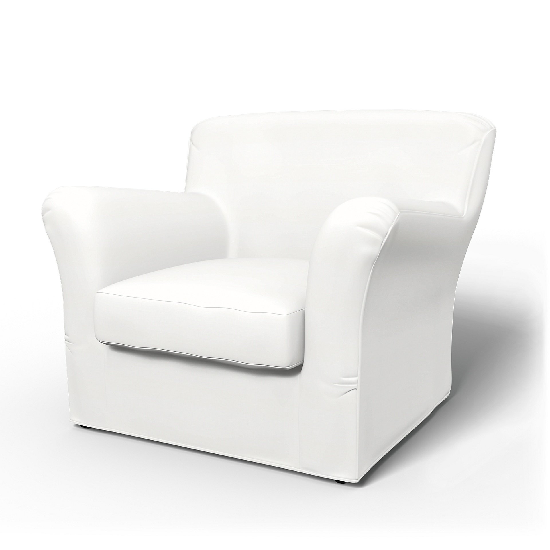 IKEA - Tomelilla Low Back Armchair Cover (Small), Absolute White, Linen - Bemz
