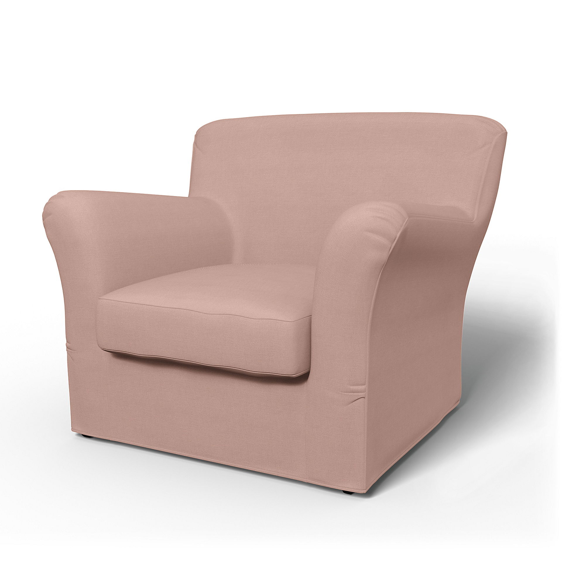 IKEA - Överdrag till Tomelilla fåtölj med låg rygg (liten modell), Blush, Linne - Bemz