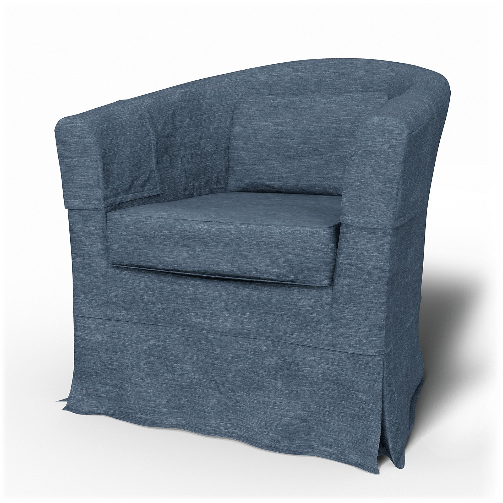 IKEA - Tullsta Armchair Cover, Mineral Blue, Velvet - Bemz