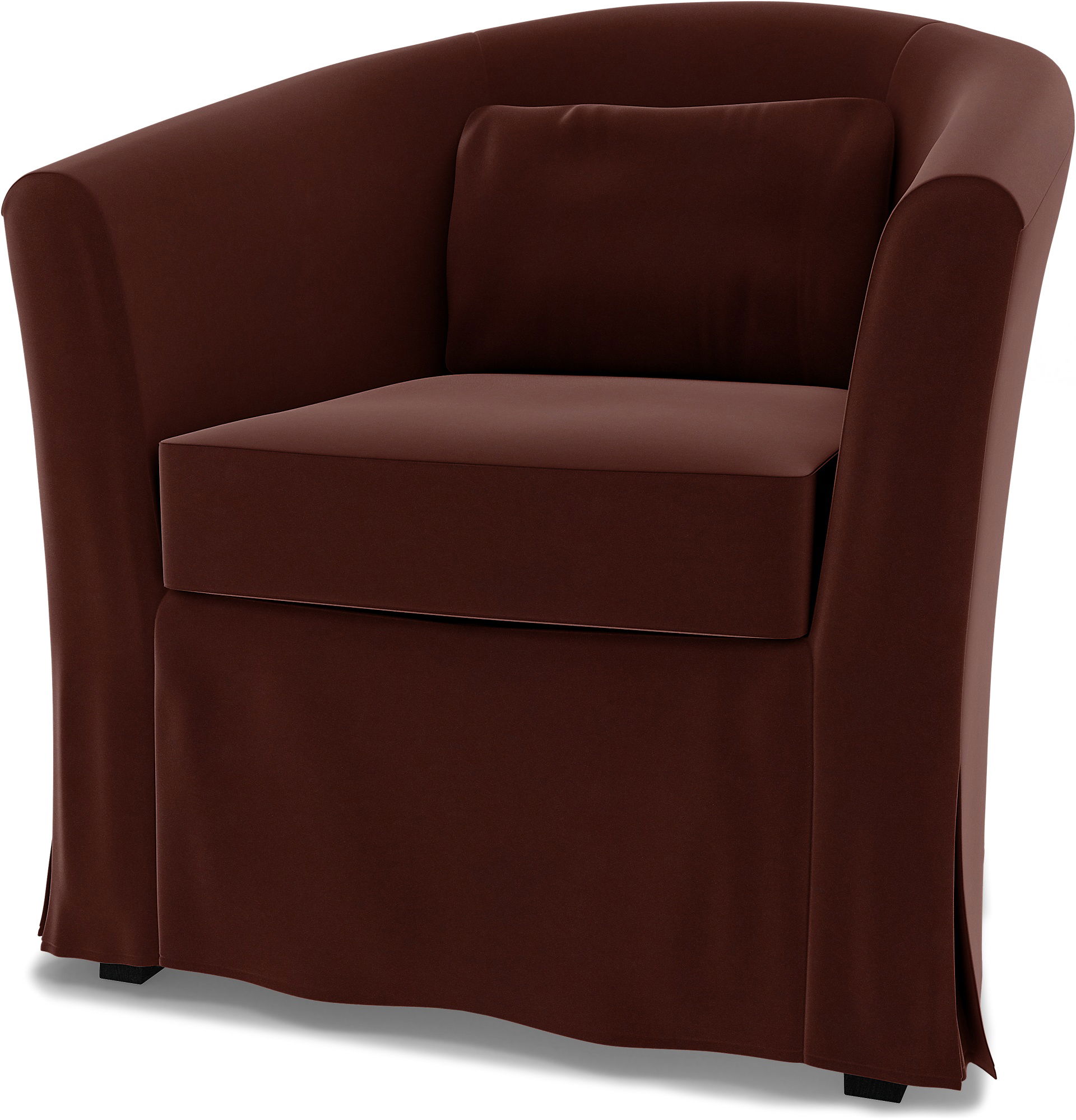IKEA - Tullsta Armchair Cover, Ground Coffee, Velvet - Bemz