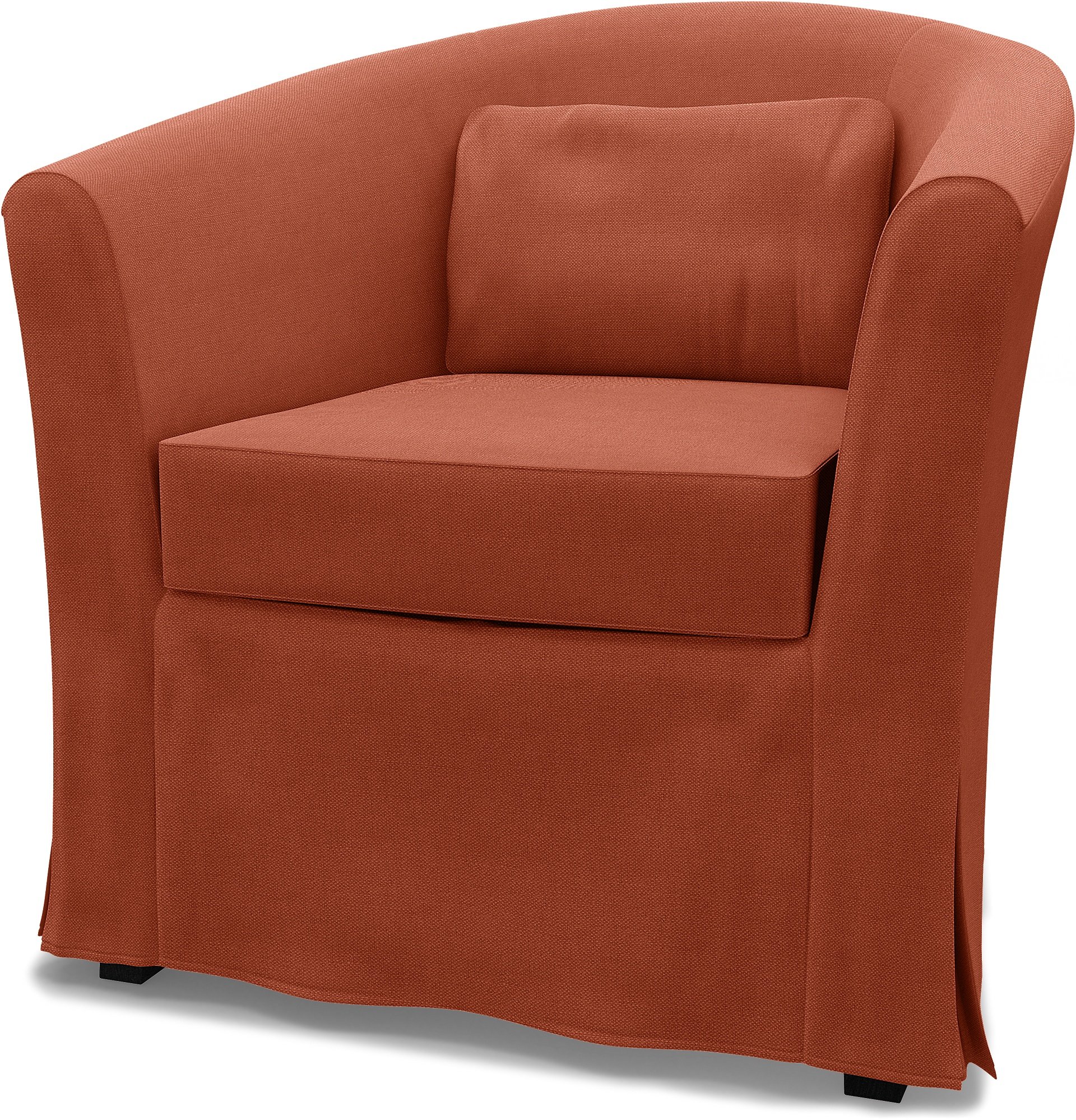 IKEA - Tullsta Armchair Cover, Burnt Orange, Linen - Bemz