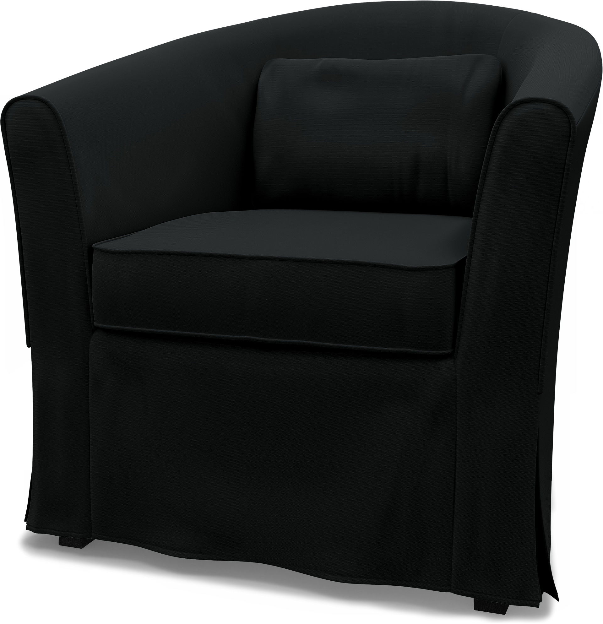 IKEA - Tullsta Armchair Cover, Jet Black, Cotton - Bemz