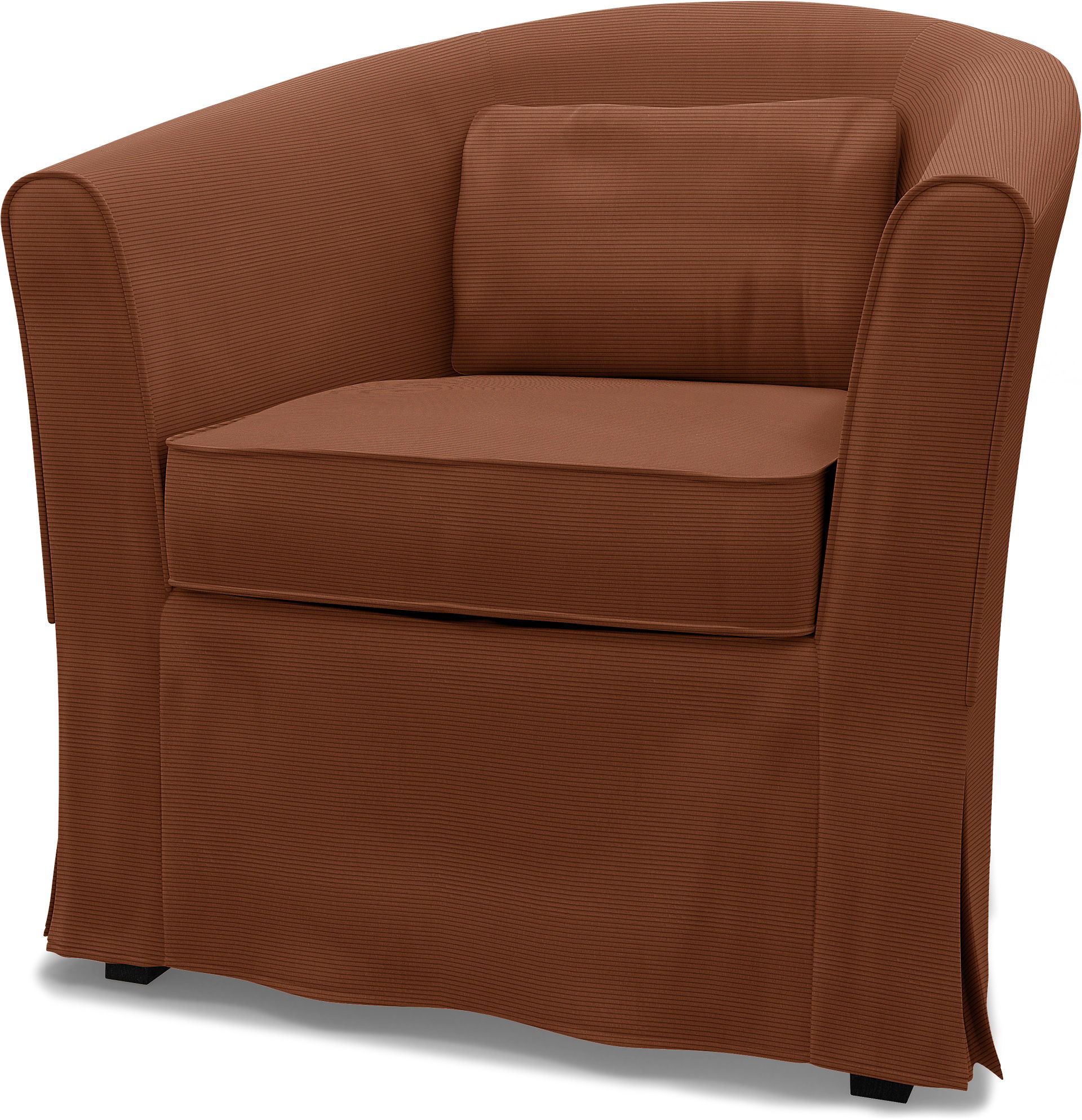 IKEA - Tullsta Armchair Cover, Rustic Rouge, Corduroy - Bemz