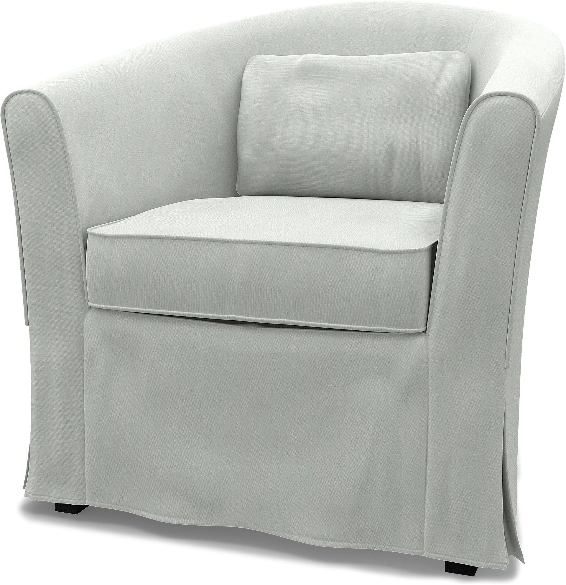 IKEA - Tullsta Armchair Cover, Silver Grey, Linen - Bemz