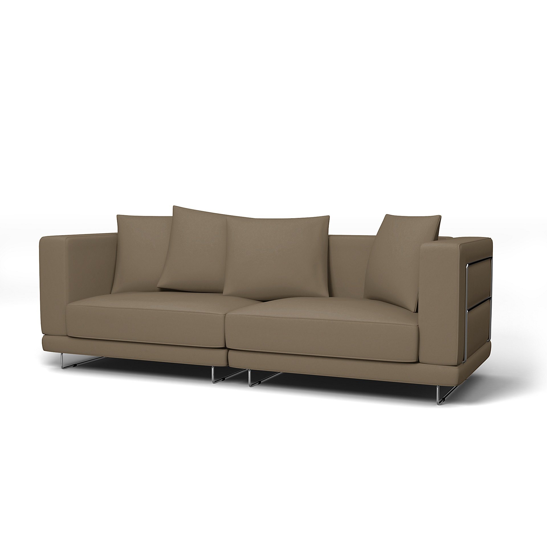 IKEA - Tylosand 3 Seater Sofa Cover, Taupe, Velvet - Bemz