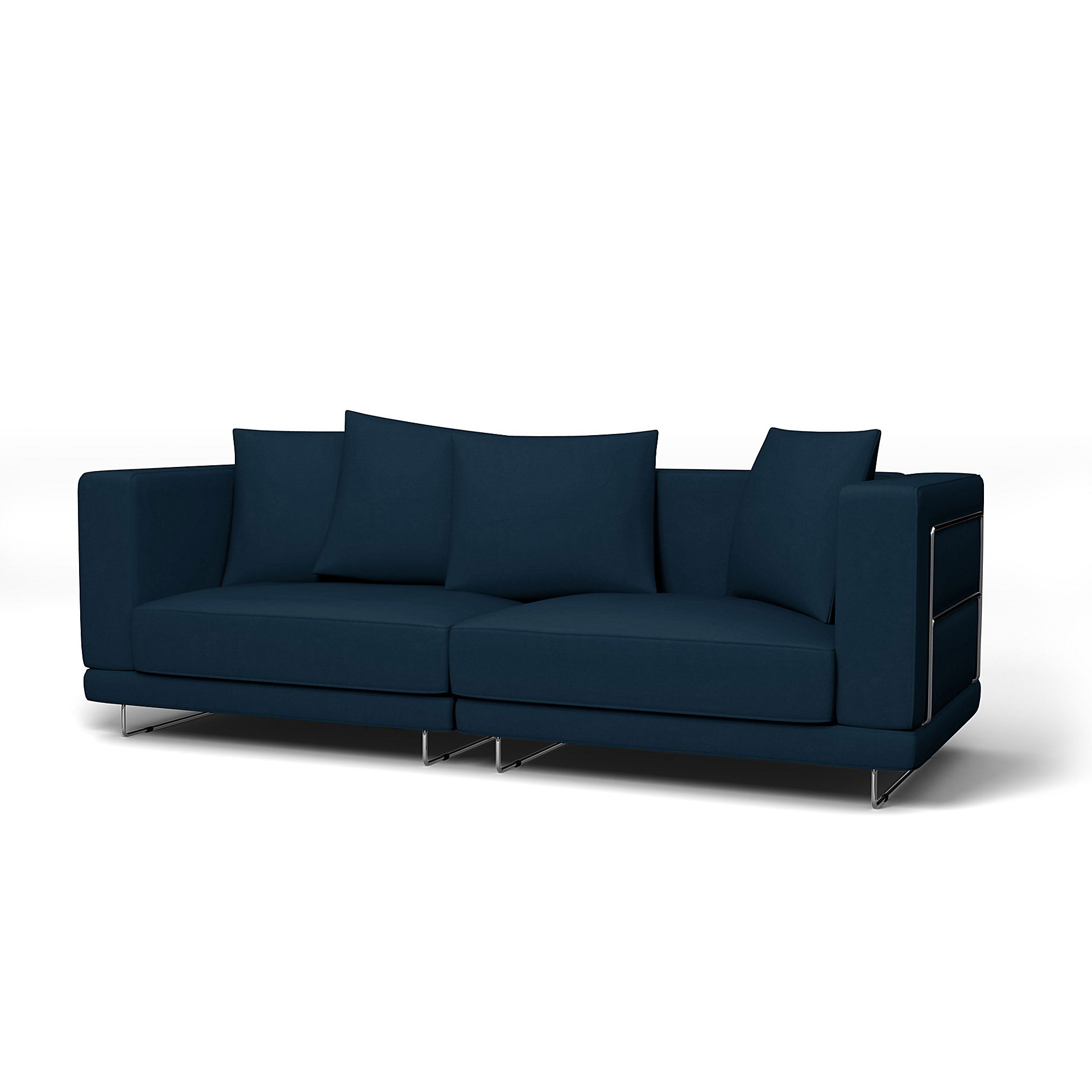 IKEA - Tylösand 3 Seater Sofa Cover, Midnight, Velvet - Bemz