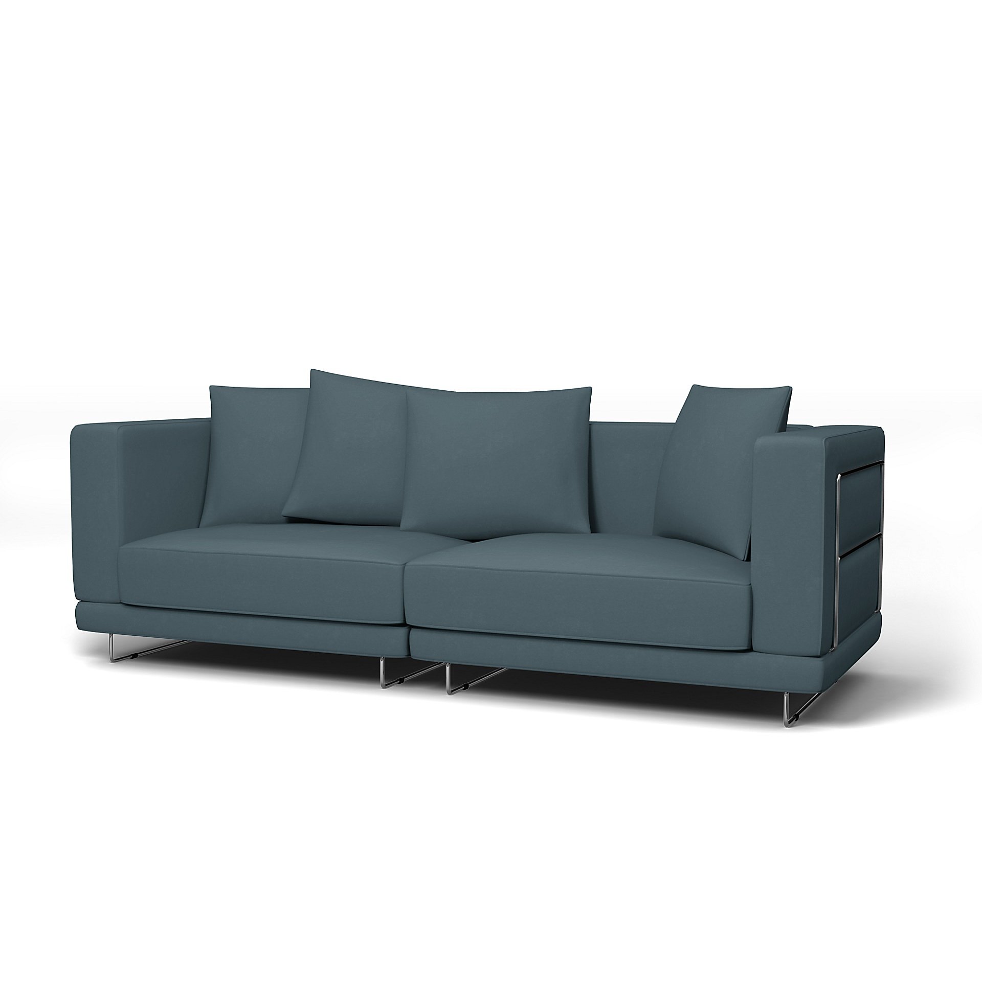 IKEA - Tylosand 3 Seater Sofa Cover, Duck Egg, Velvet - Bemz