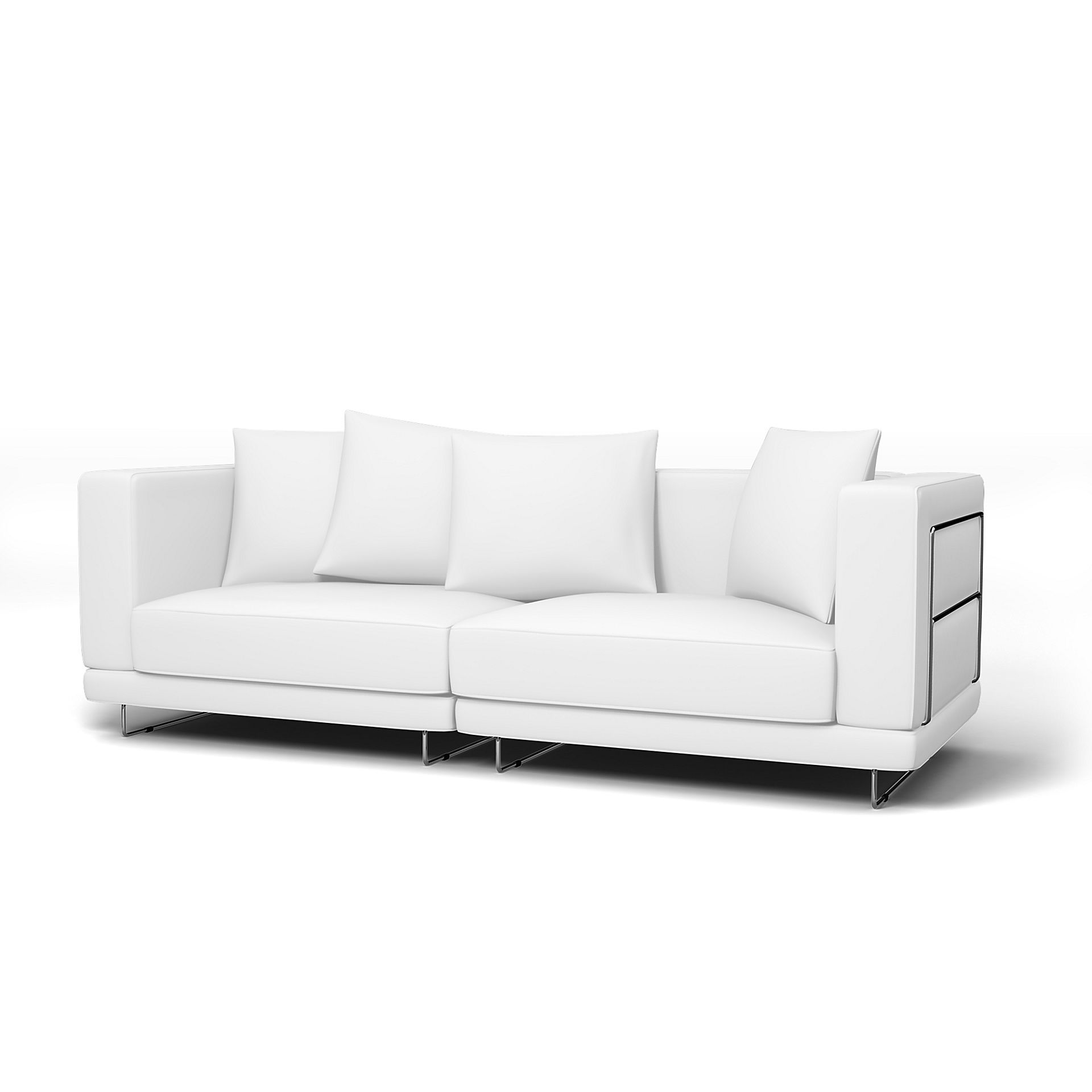 IKEA - Tylösand 3 Seater Sofa Cover, Absolute White, Linen - Bemz