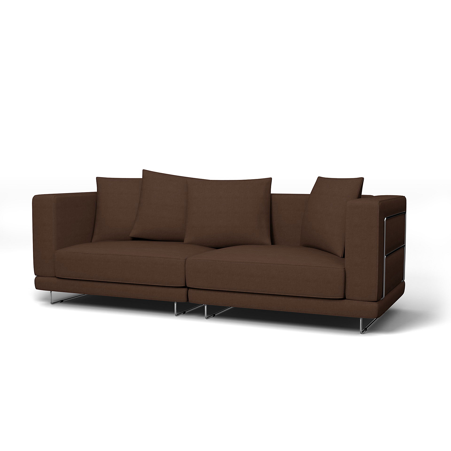 IKEA - Tylösand 3 Seater Sofa Cover, Chocolate, Linen - Bemz